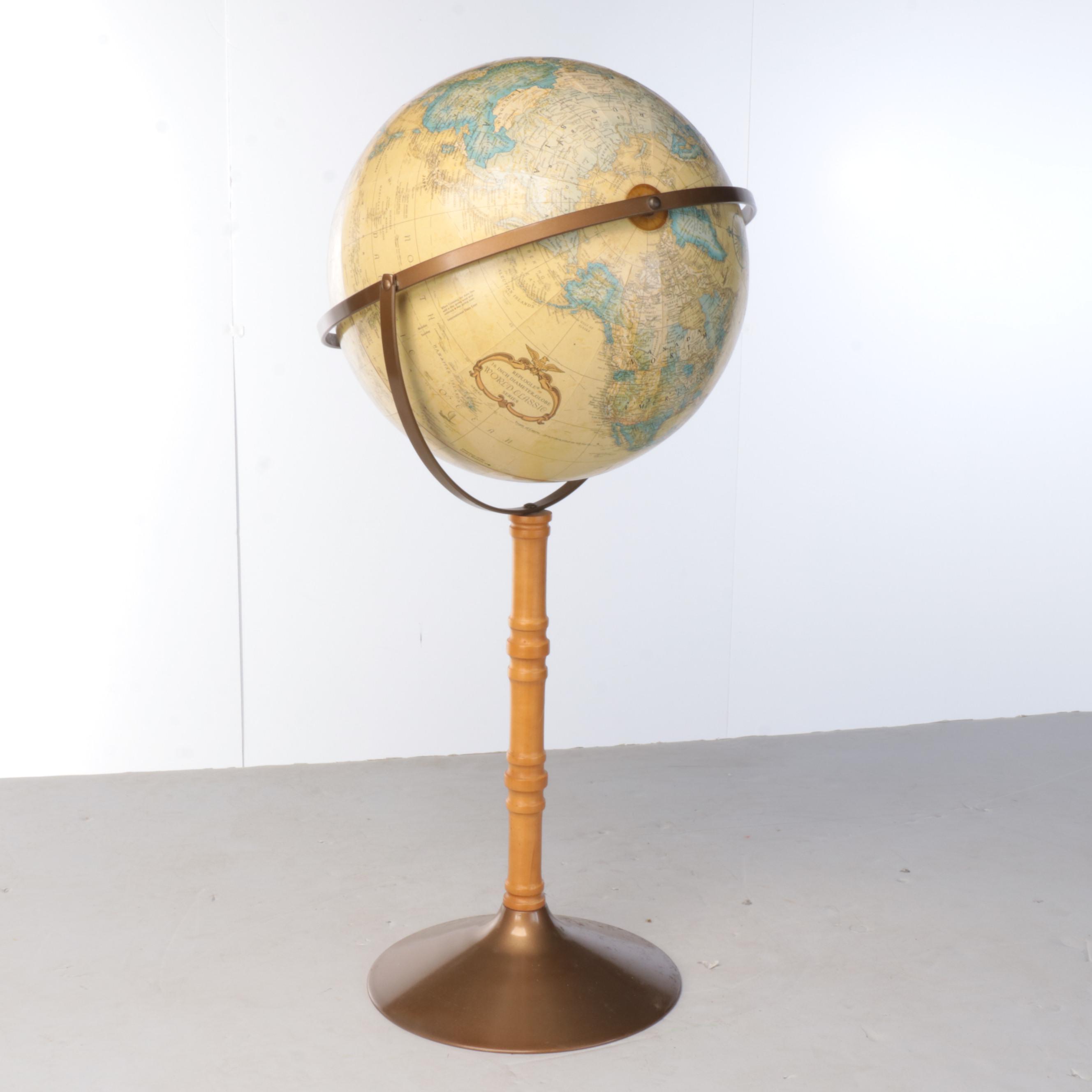 Replogle Globes 16" World Classic Series Globe on Wood Stand