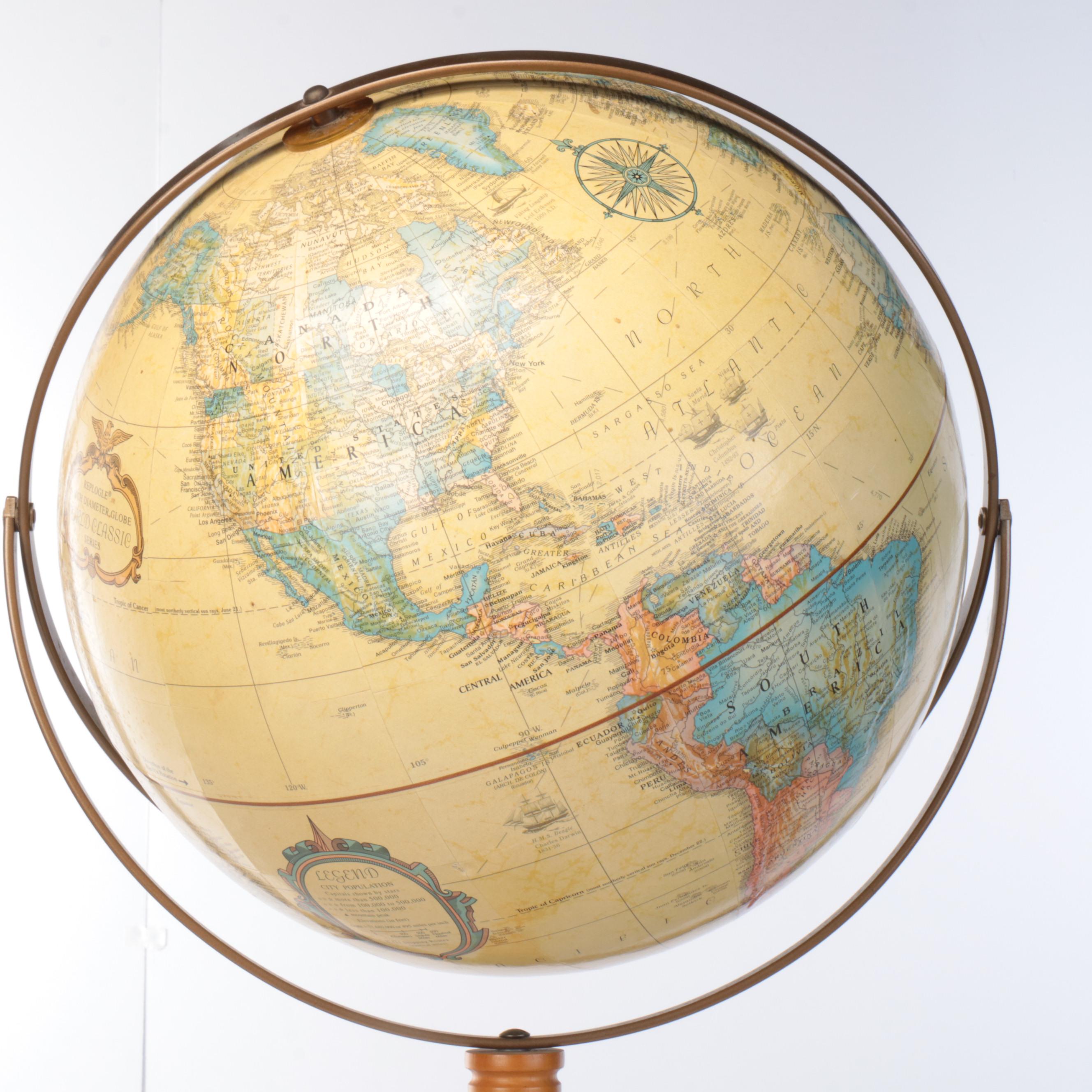 Replogle Globes 16" World Classic Series Globe on Wood Stand