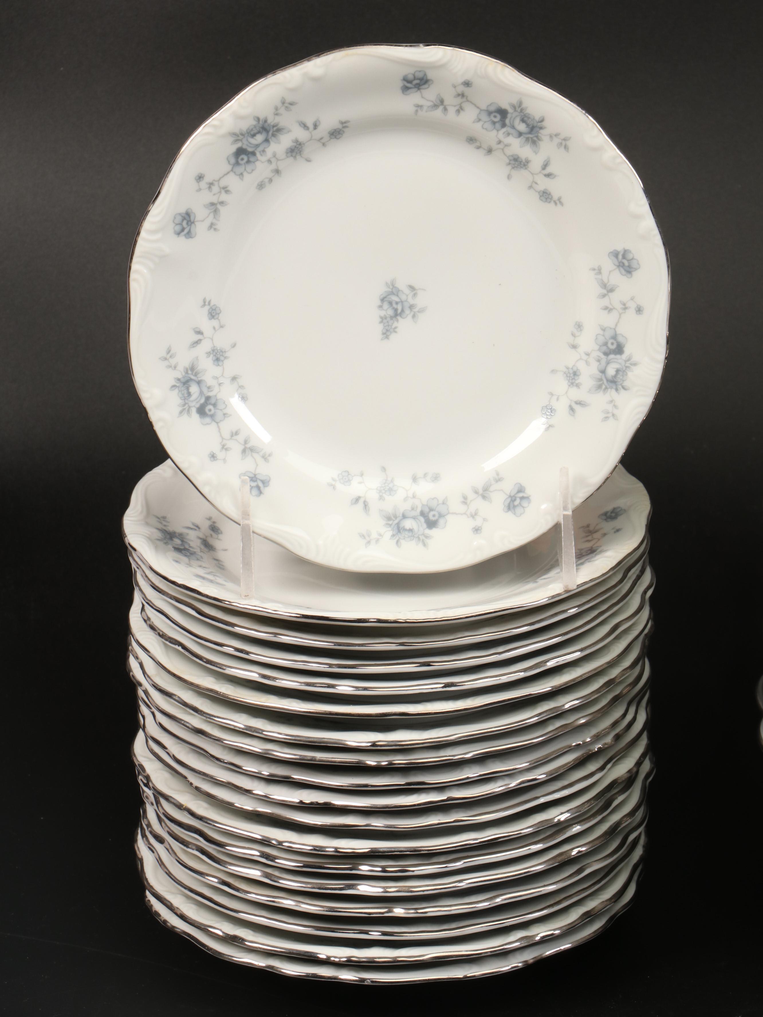 Johann Haviland "Blue Garland" Porcelain Dinnerware, Late 20th/Early 21st C.