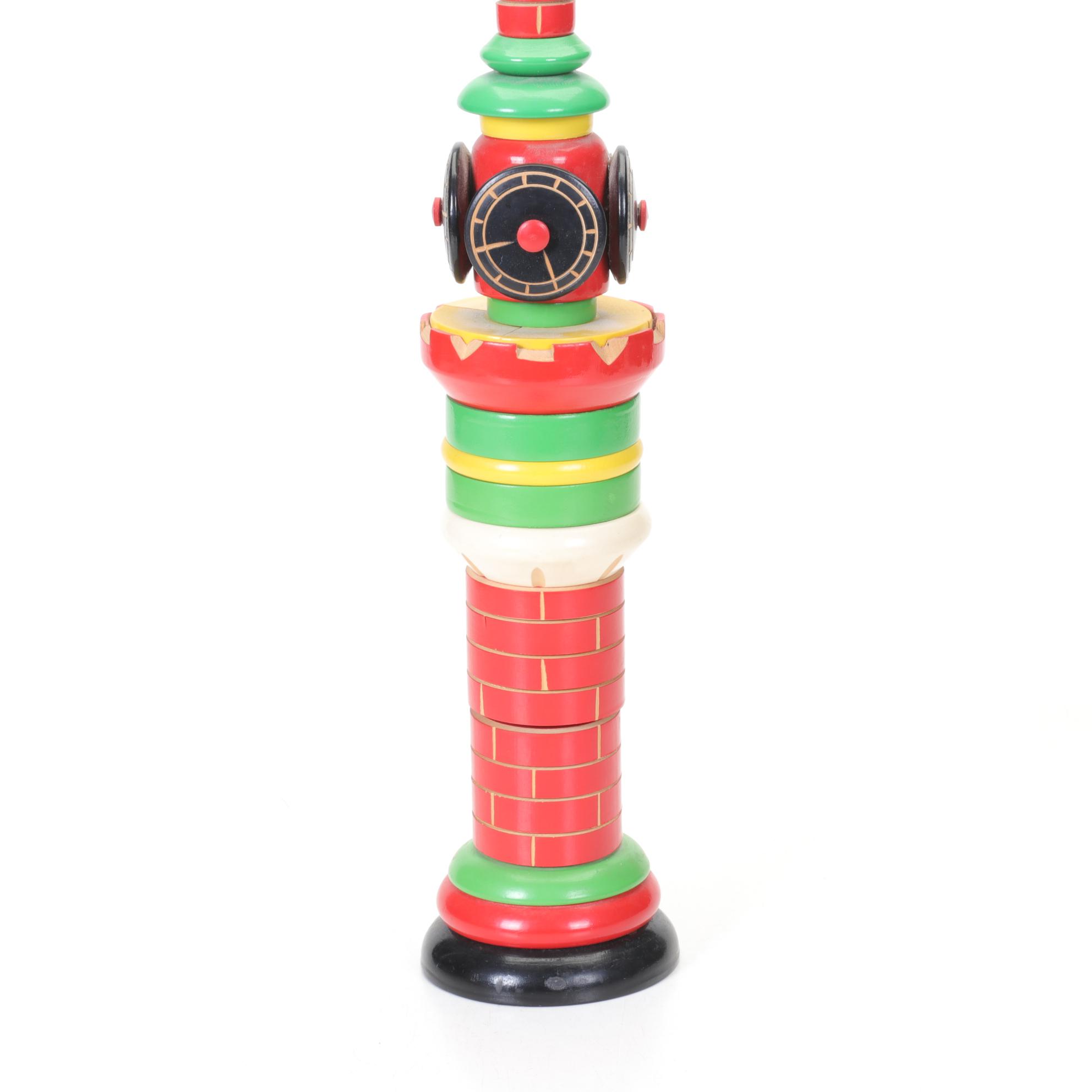 Russian Wooden Clock Tower, 1990s