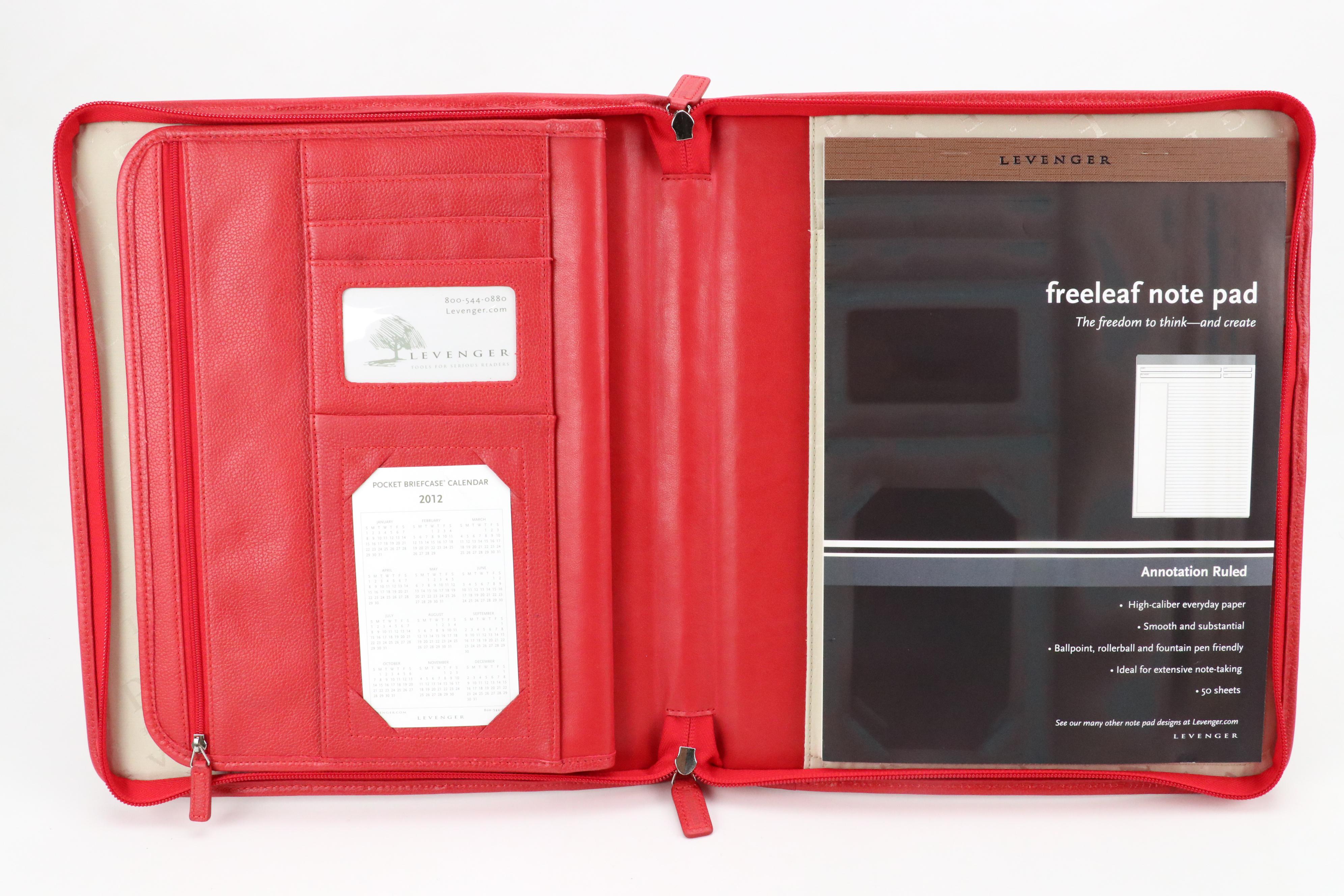 Levenger Zippered Portfolios and Italian Biccielli 6x9 Photo Frame