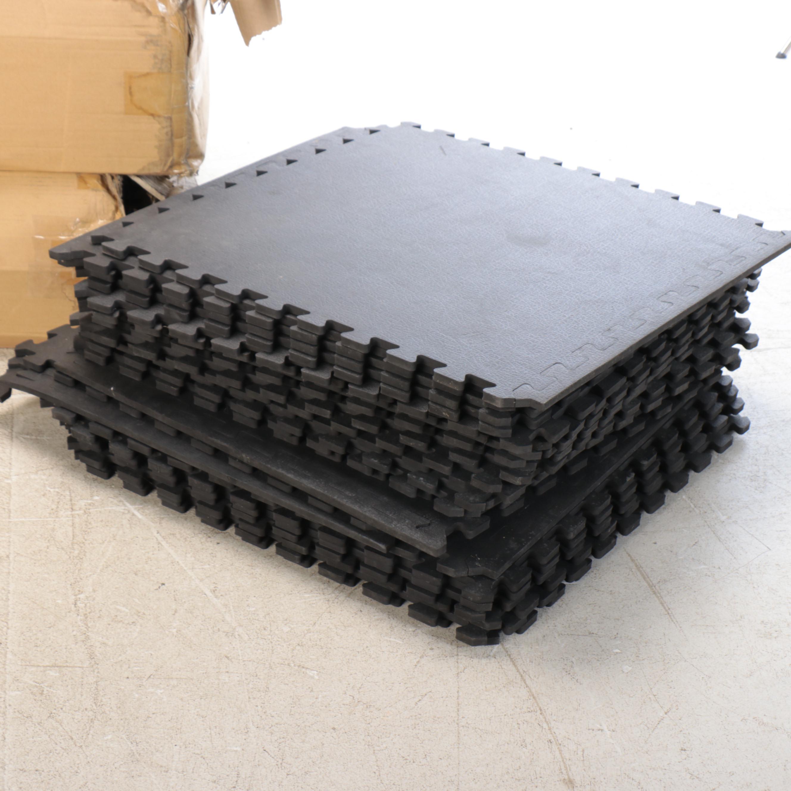 Nutek Textured Interlocking Foam Floor Mat Tiles