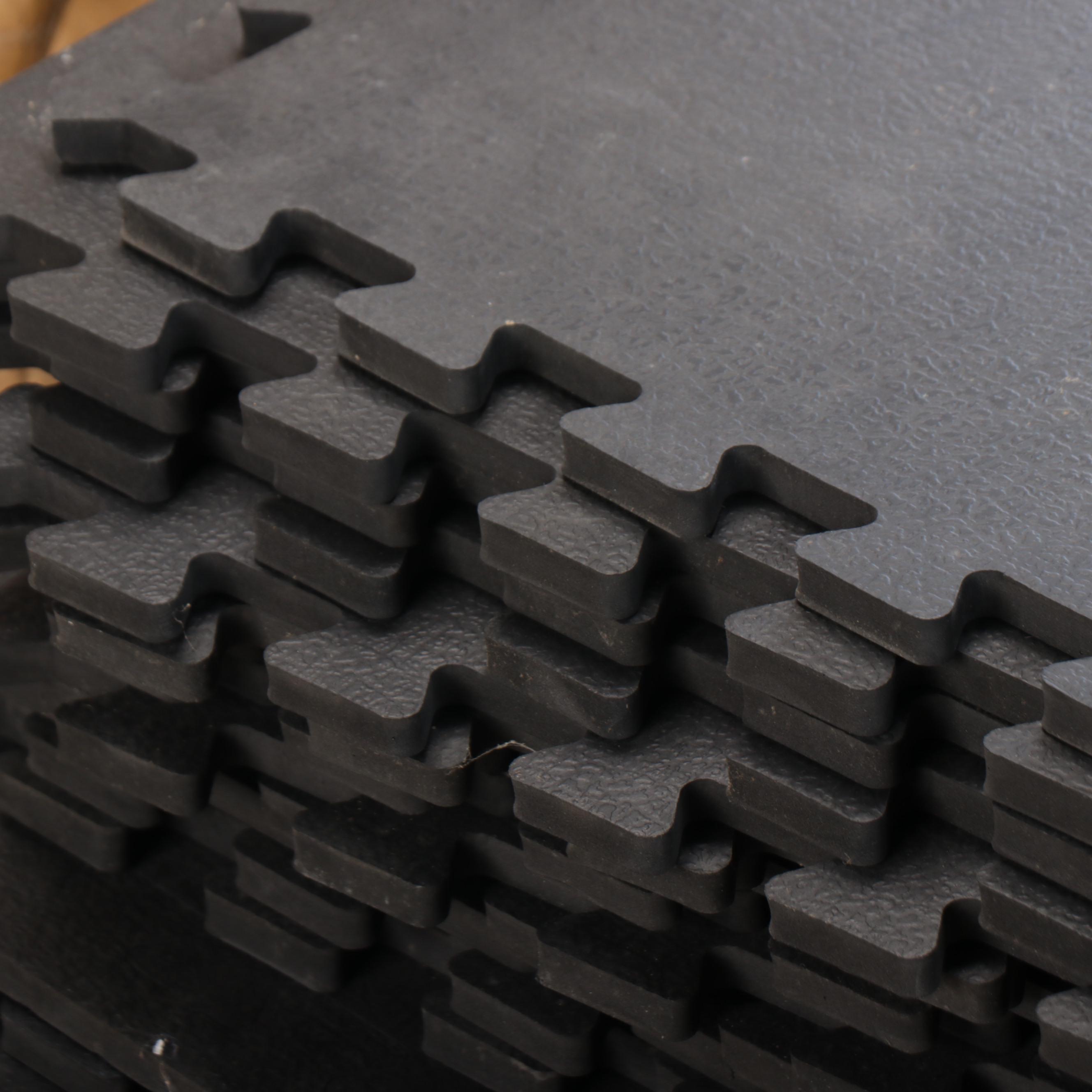 Nutek Textured Interlocking Foam Floor Mat Tiles