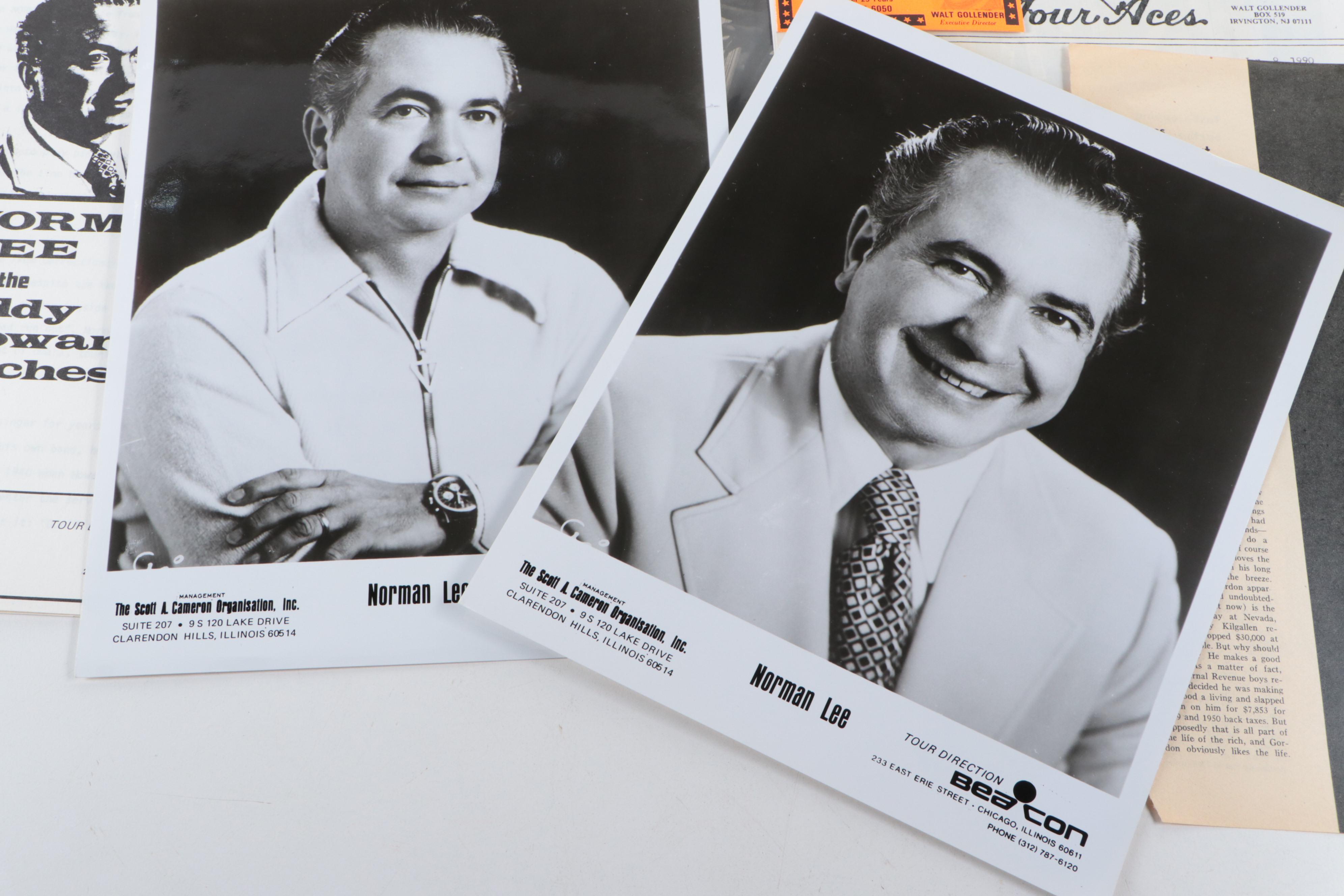 "Band Leaders" and "DownBeat" Magazines with Photo Prints, Pamphlets and More