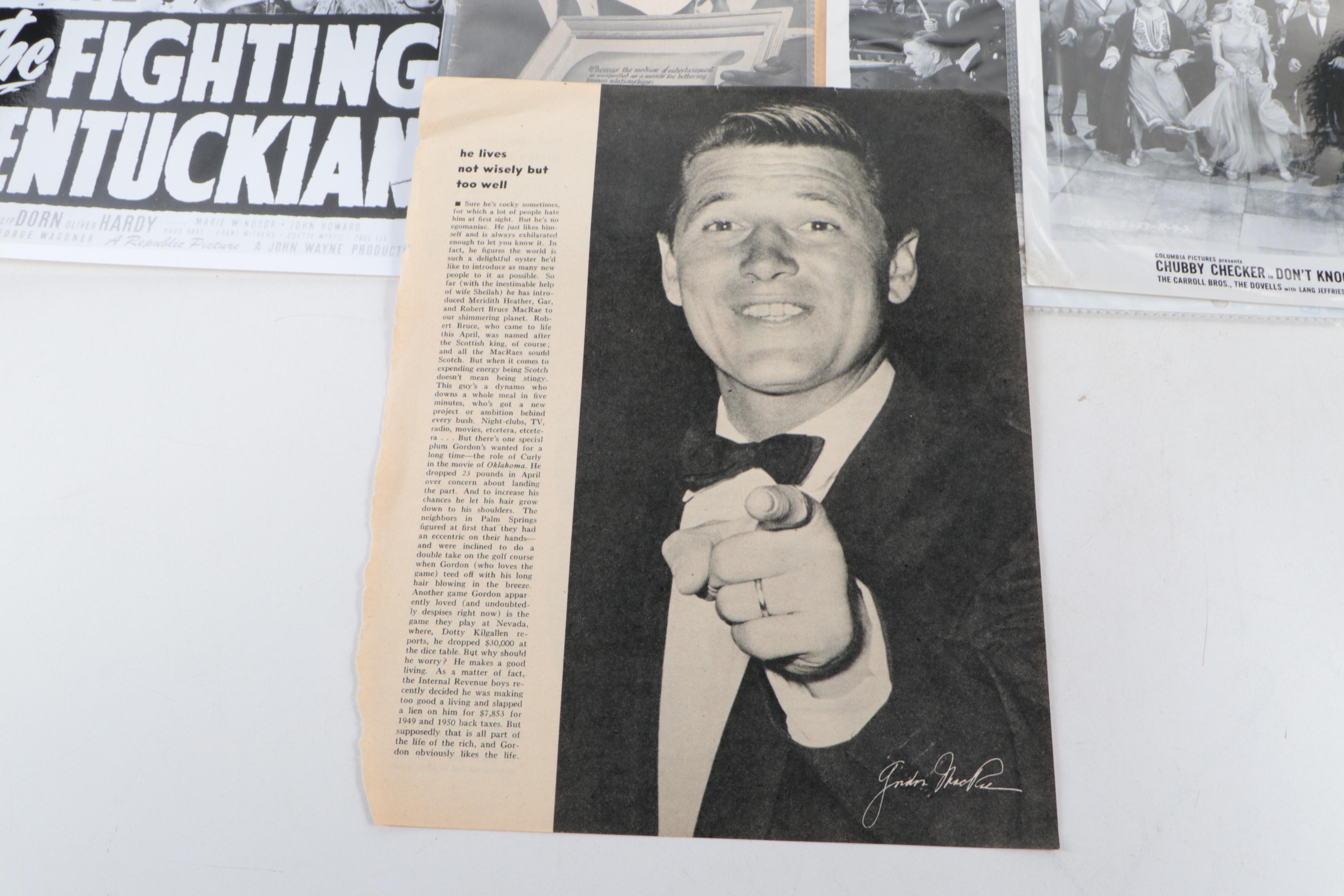 "Band Leaders" and "DownBeat" Magazines with Photo Prints, Pamphlets and More