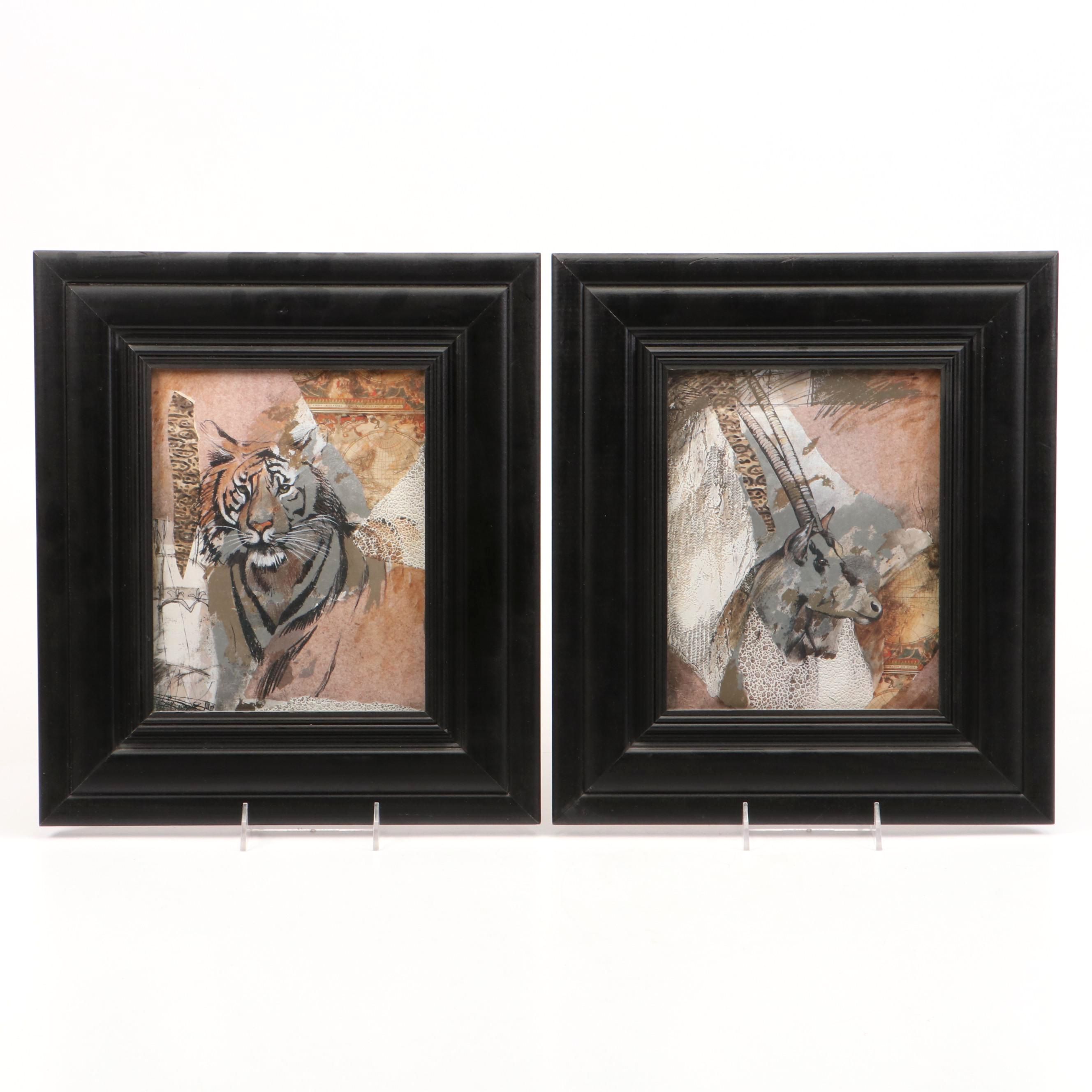 Ann Dillards for Pier 1 Imports "Afrique" Framed Prints