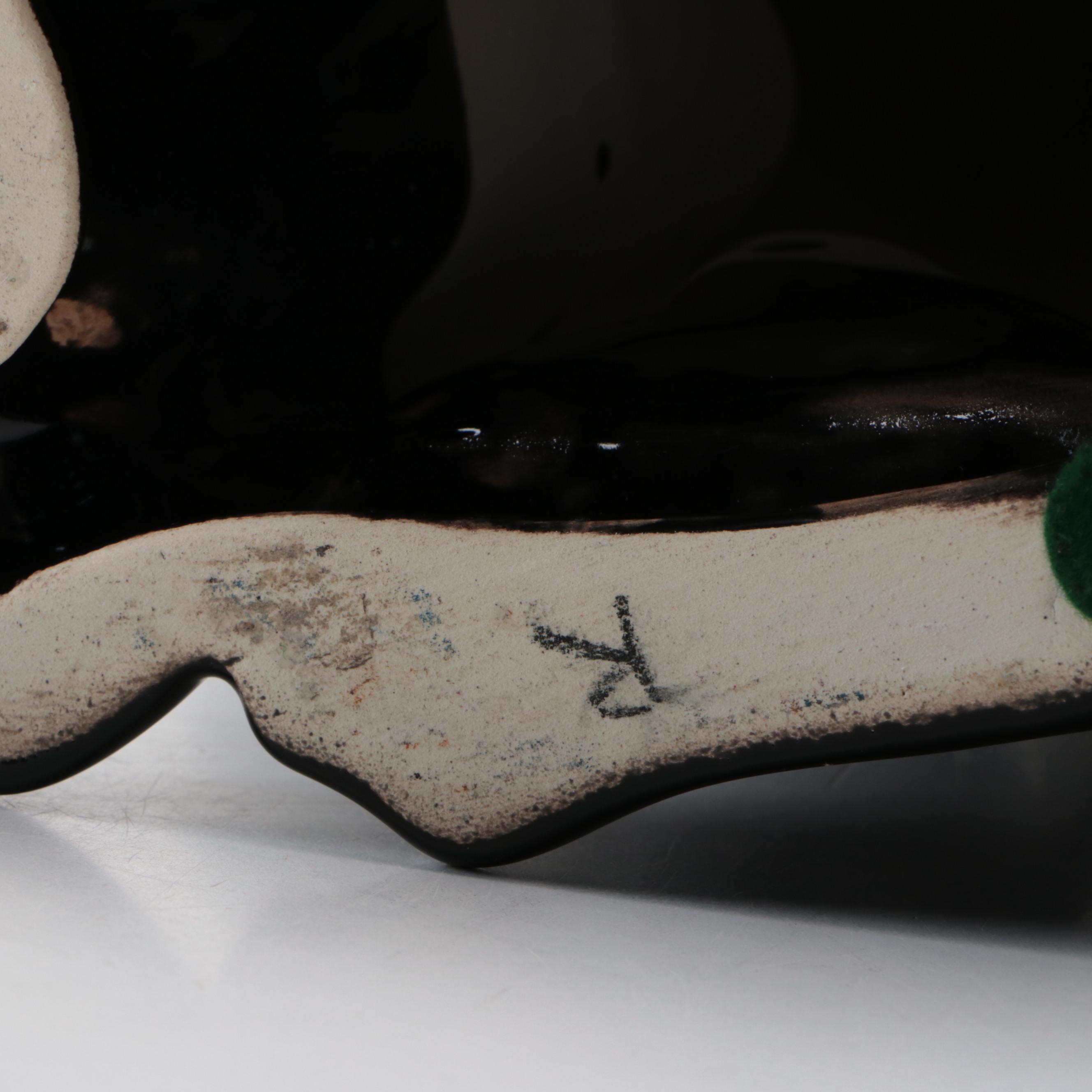 Haeger Pottery Black Ceramic Dog Figurine, 1994