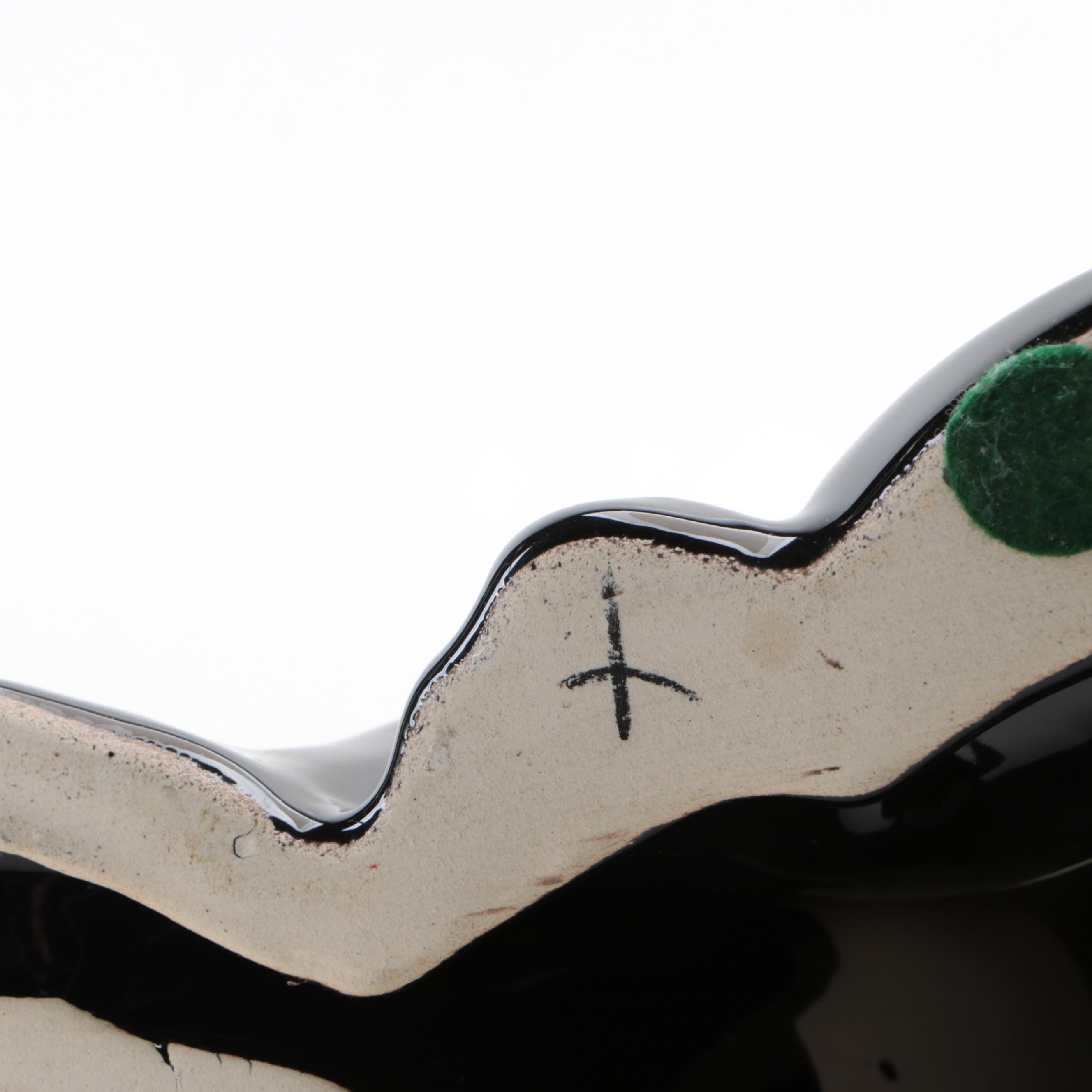 Haeger Pottery Black Ceramic Dog Figurine, 1994