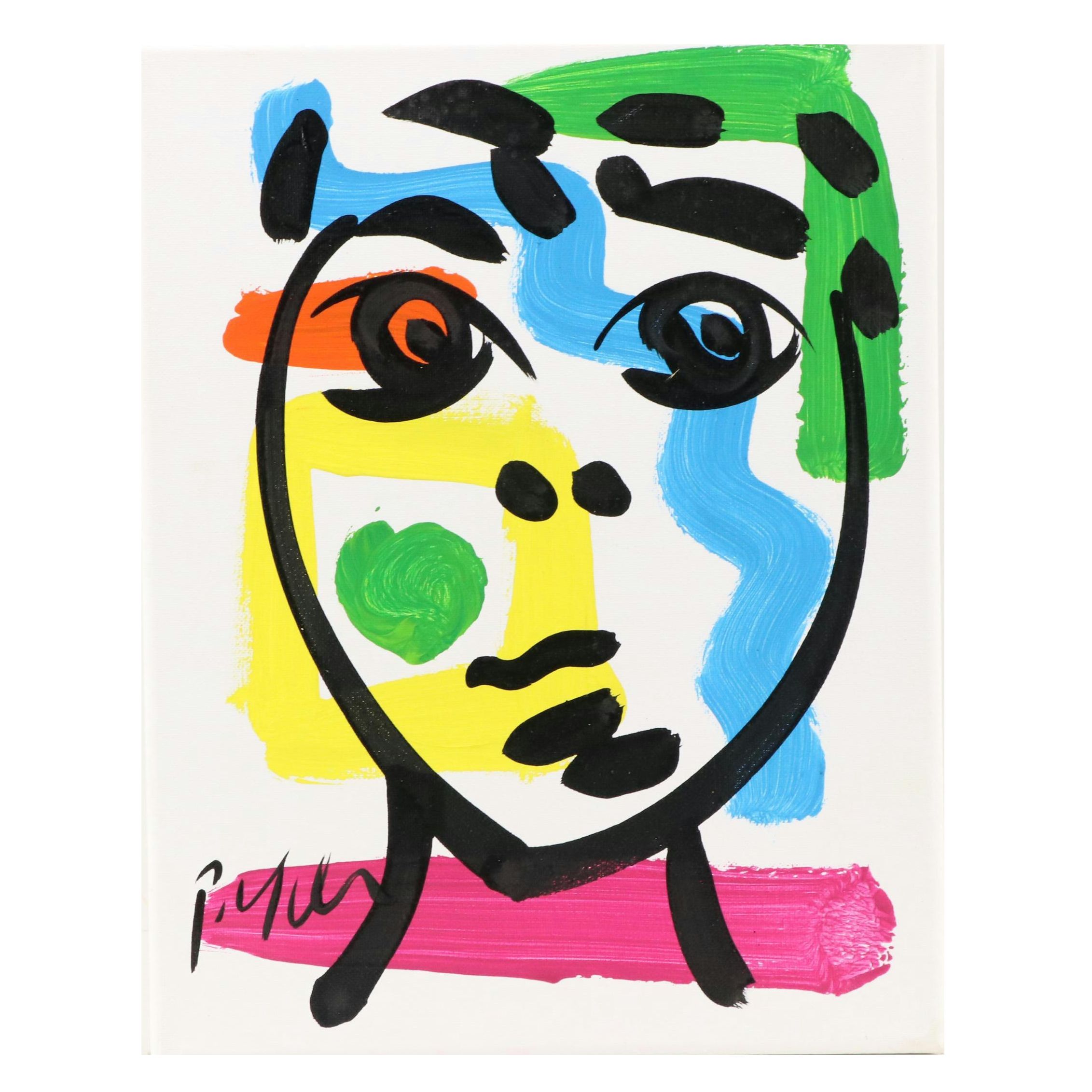 Peter Robert Keil Stylized Acrylic Portrait