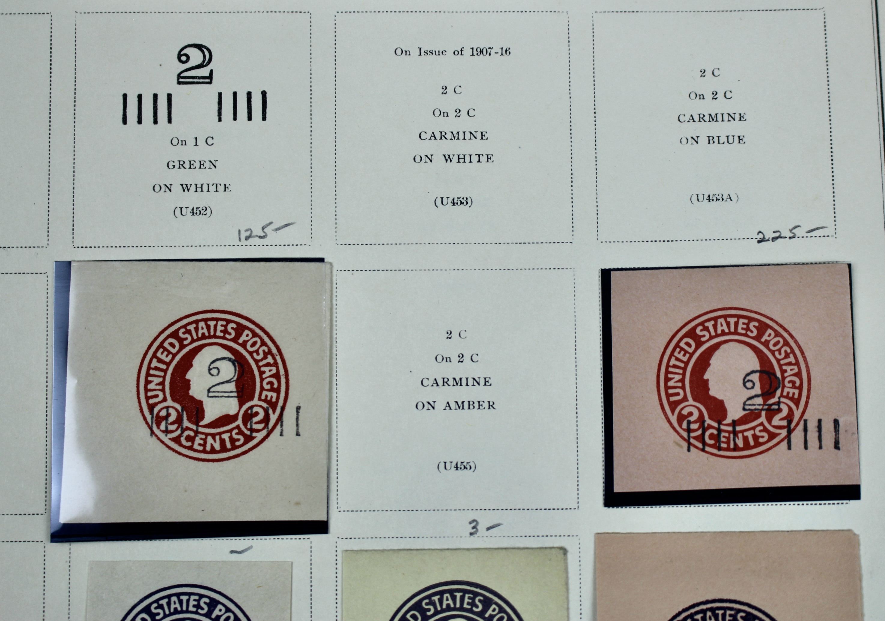 U.S. Cut Corner Postage Stamp Collection