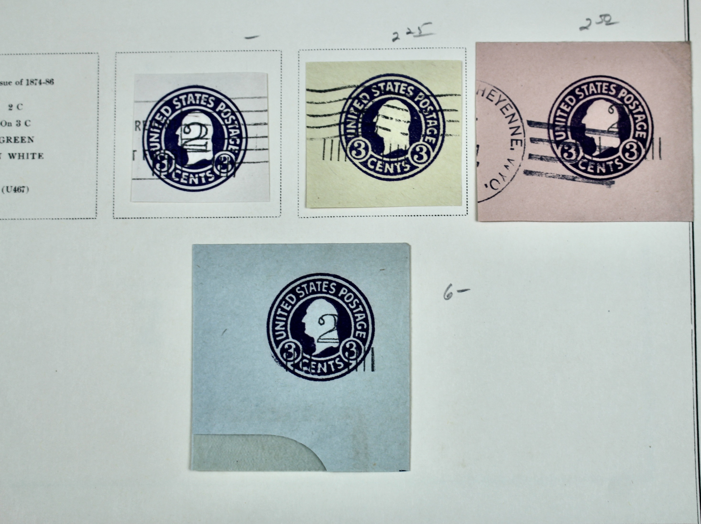 U.S. Cut Corner Postage Stamp Collection