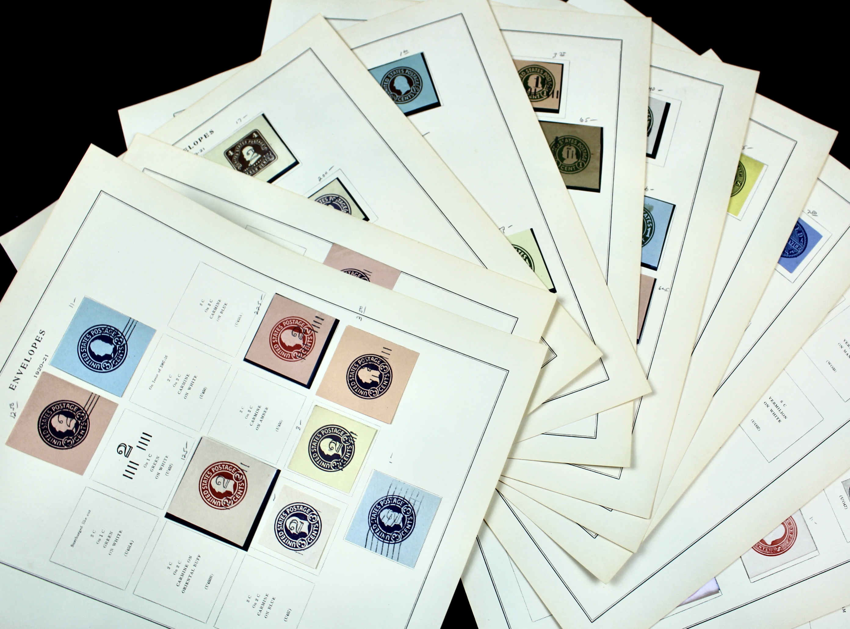 U.S. Cut Corner Postage Stamp Collection