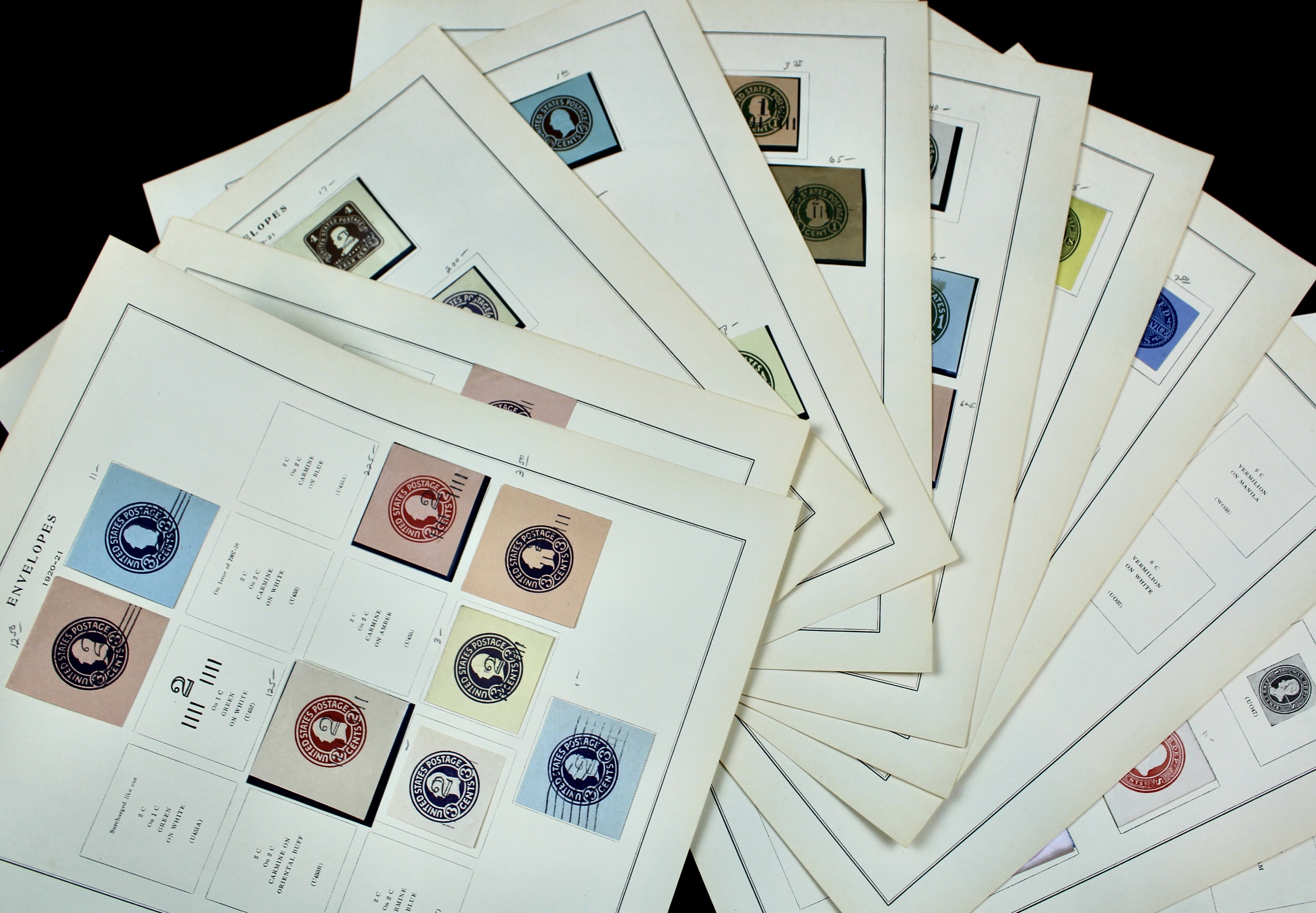 U.S. Cut Corner Postage Stamp Collection