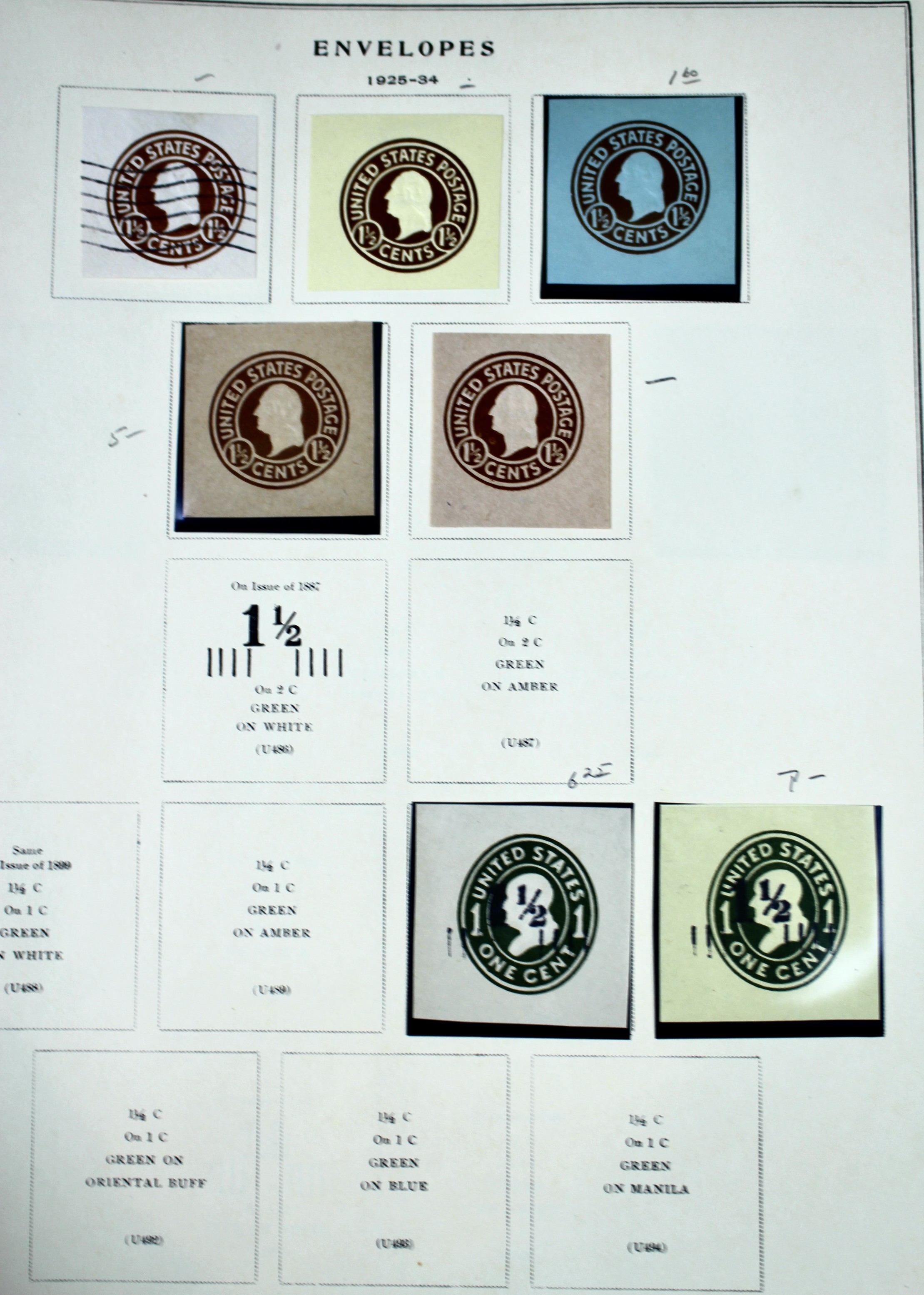 U.S. Cut Corner Postage Stamp Collection