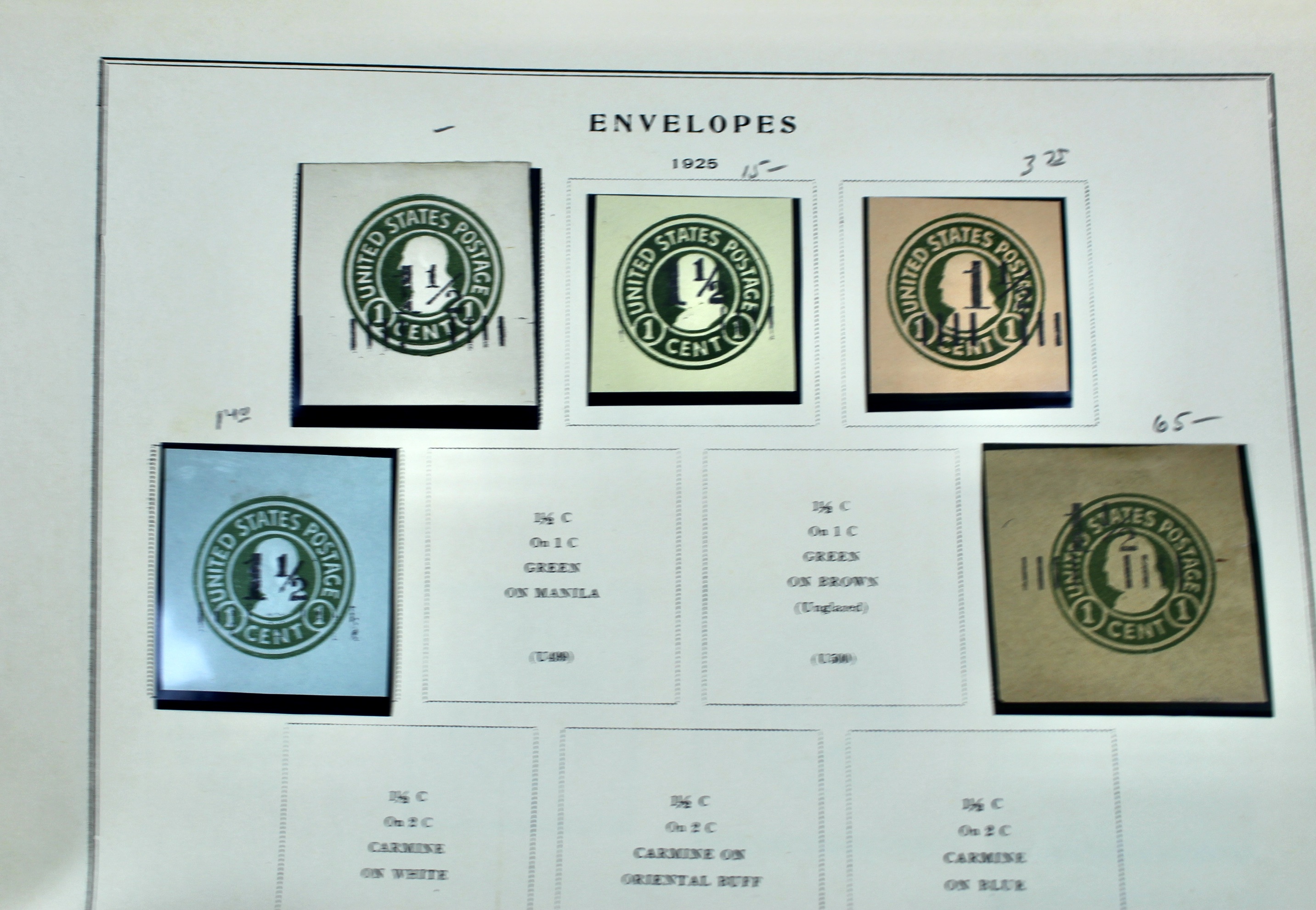 U.S. Cut Corner Postage Stamp Collection