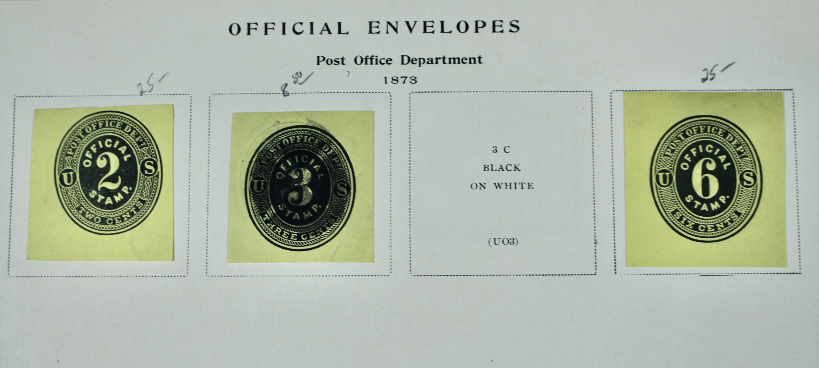 U.S. Cut Corner Postage Stamp Collection