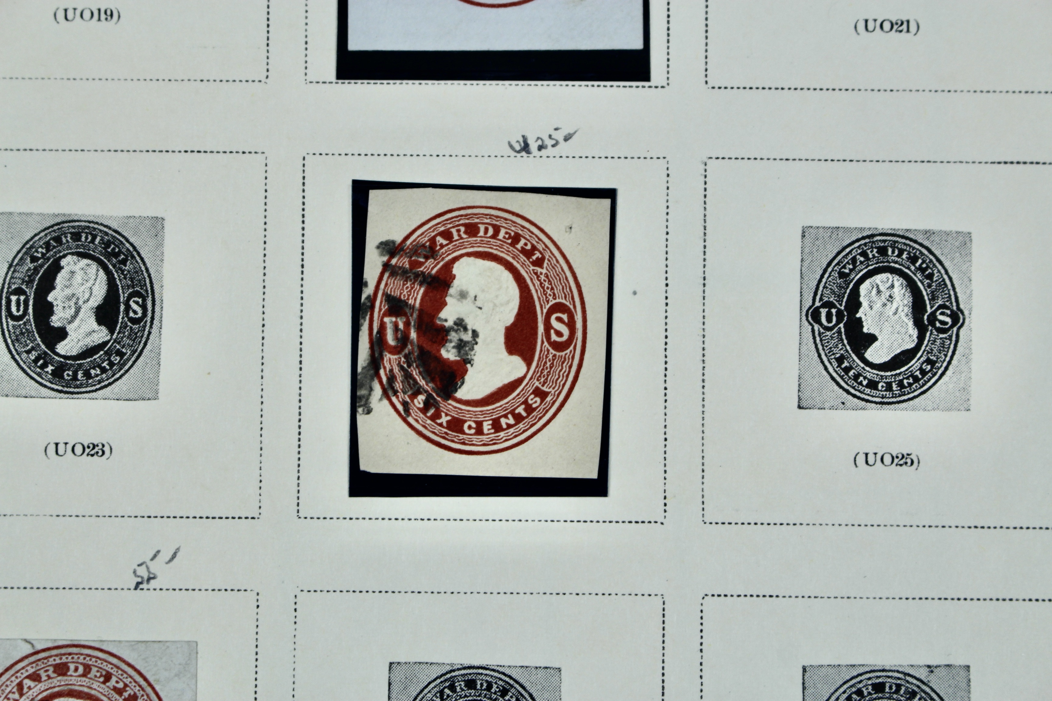 U.S. Cut Corner Postage Stamp Collection