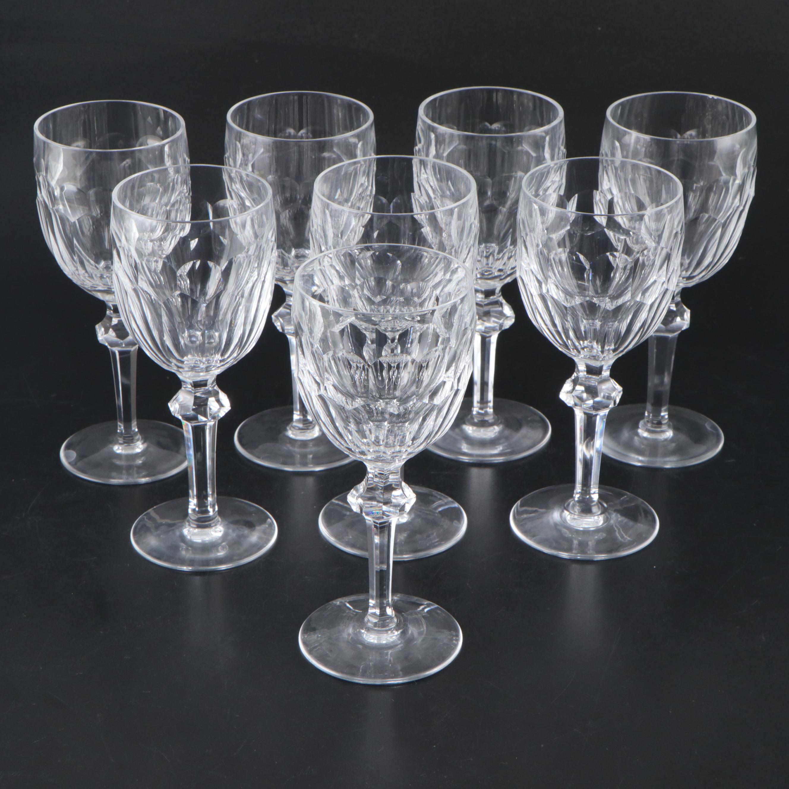 Waterford Crystal "Curraghmore" Water Goblets, Late 20th Century
