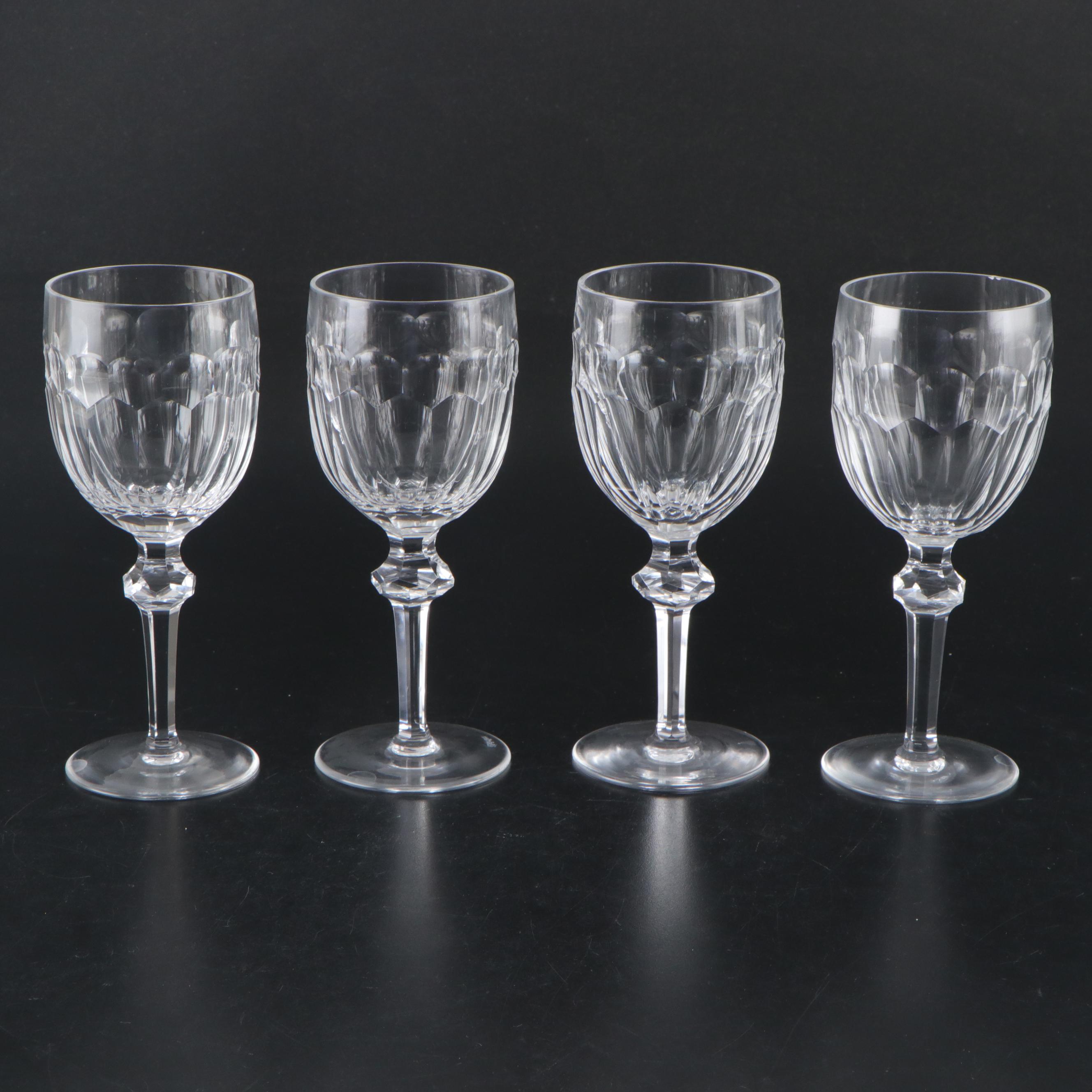 Waterford Crystal "Curraghmore" Water Goblets, Late 20th Century