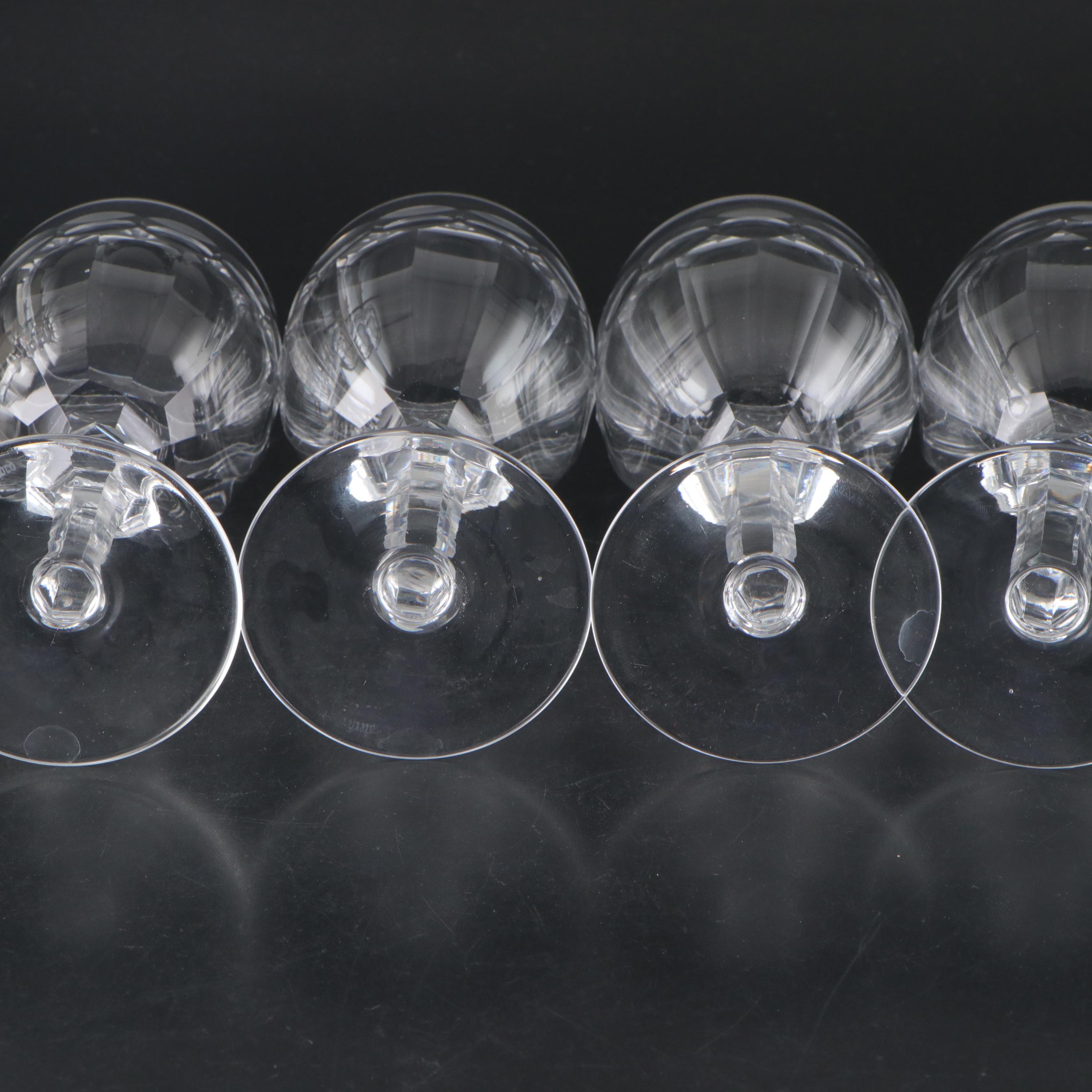 Waterford Crystal "Curraghmore" Water Goblets, Late 20th Century