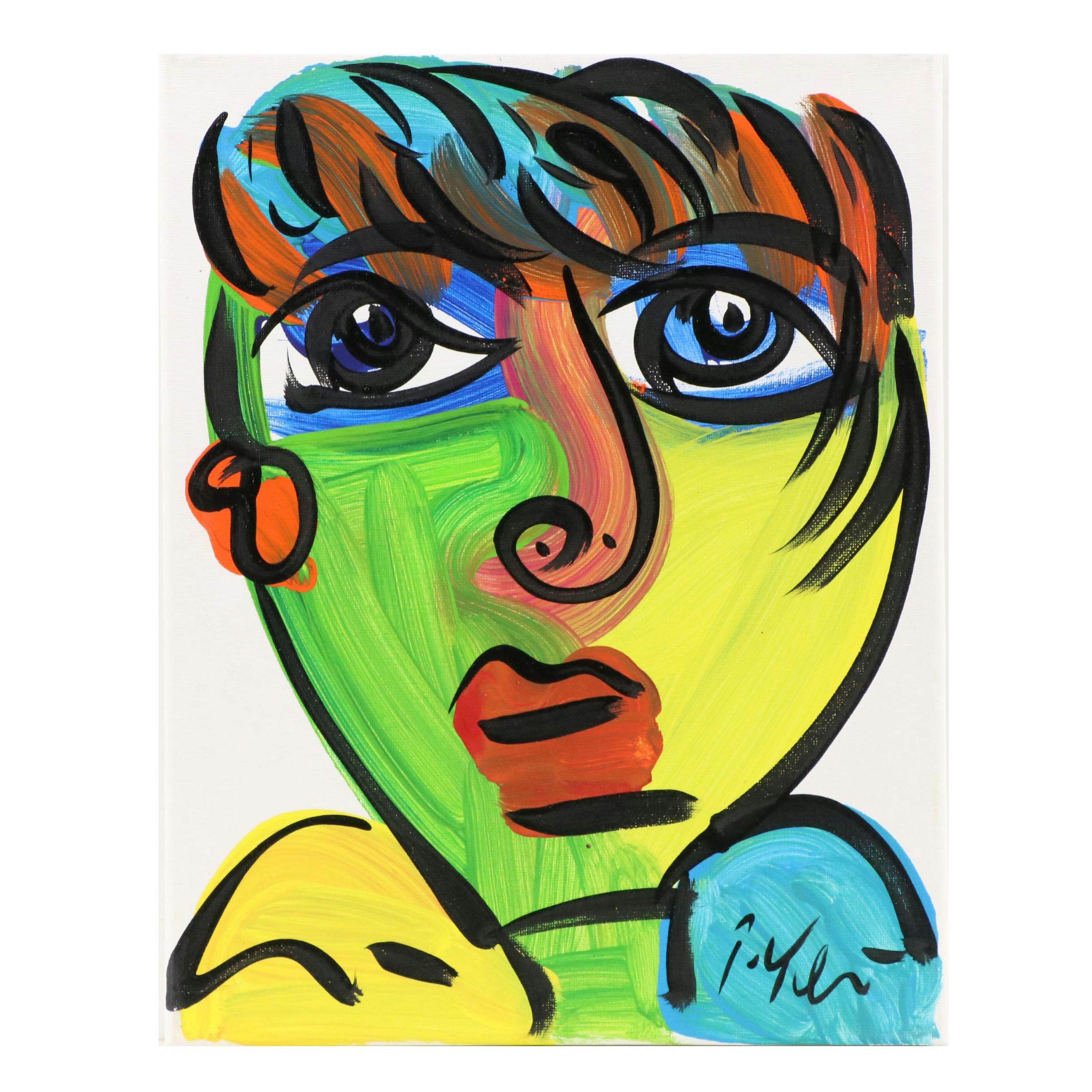 Peter Robert Keil Stylized Acrylic Portrait
