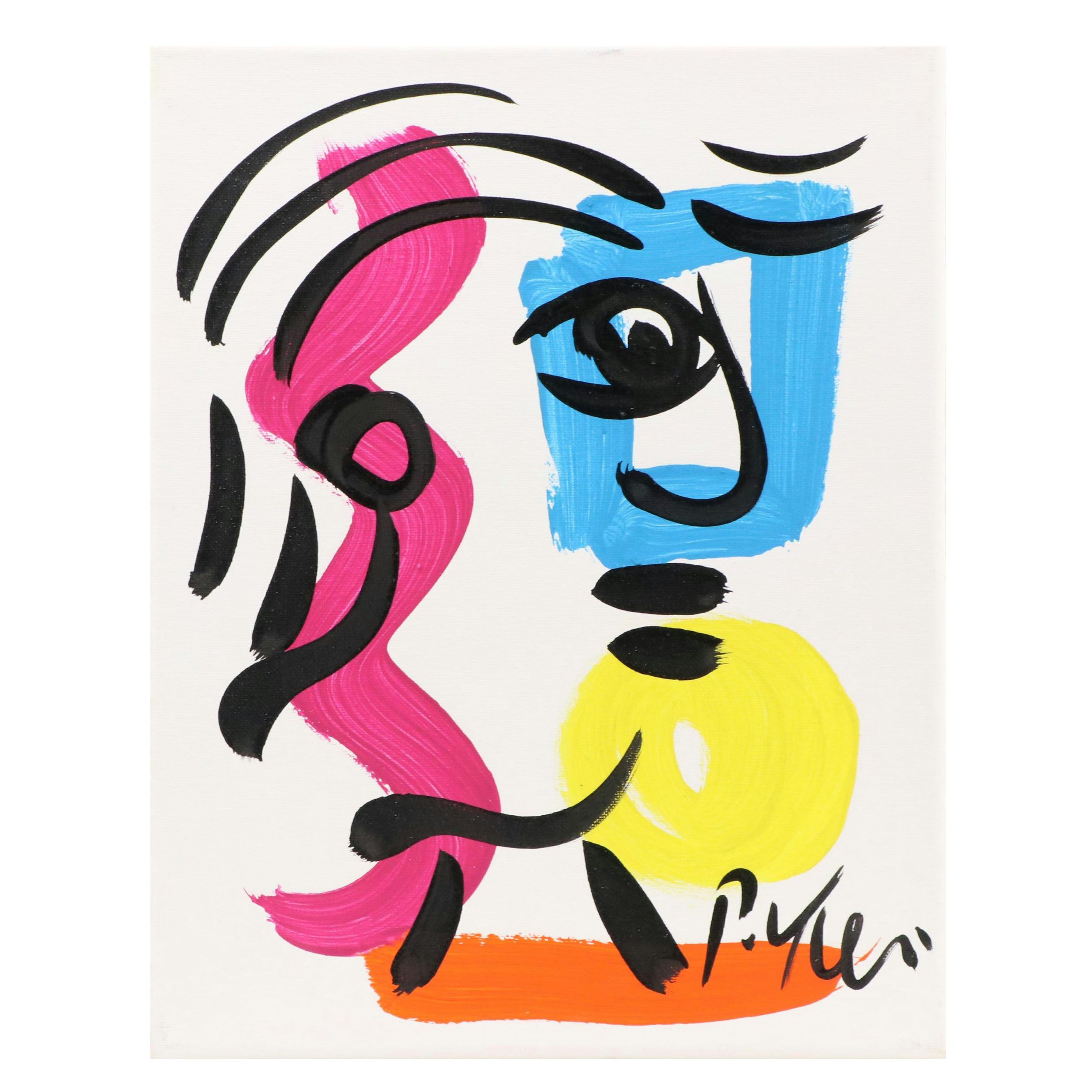 Peter Robert Keil Stylized Acrylic Portrait