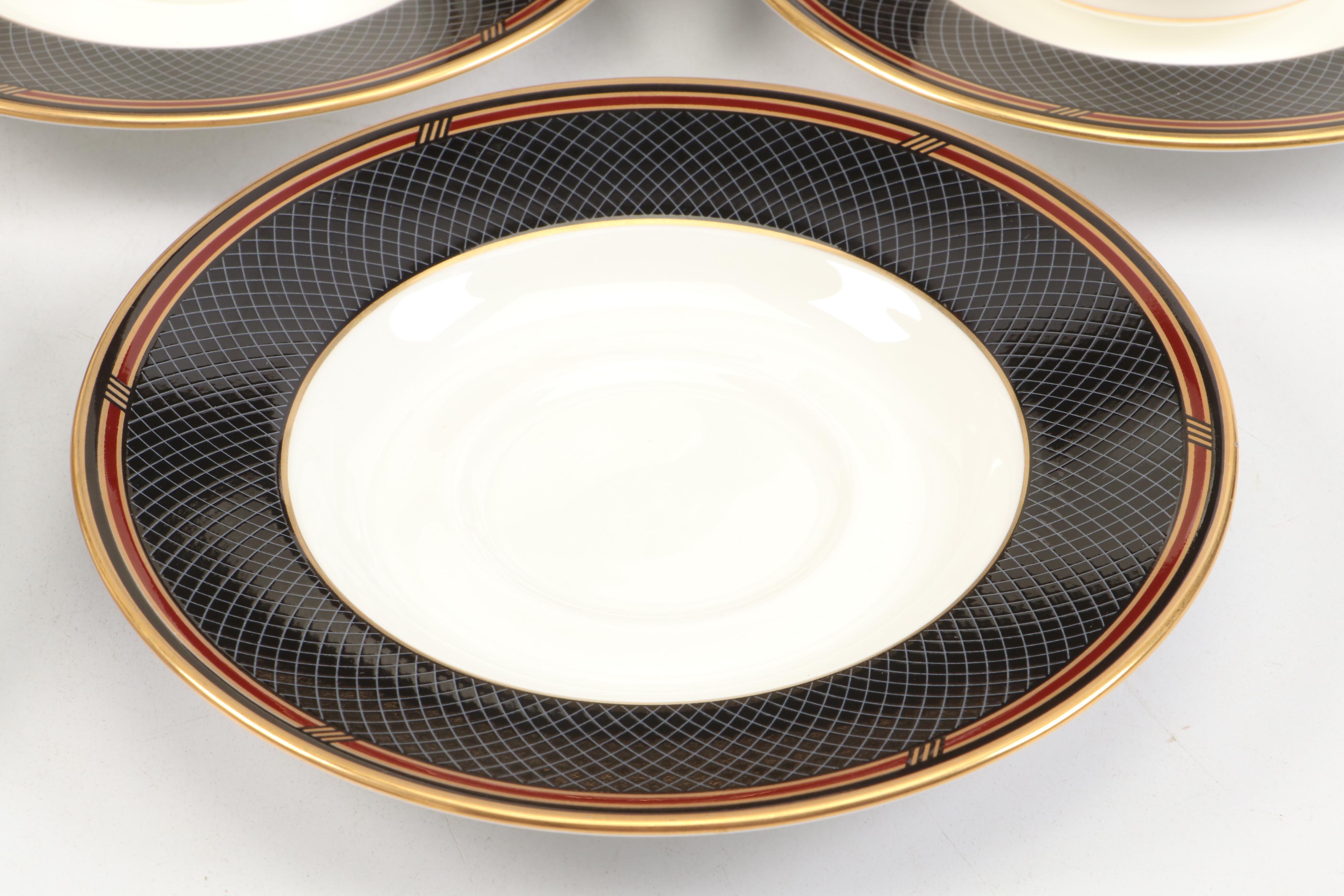 Mikasa "Ebony Jewel" Bone China Dinnerware, 1990–1995