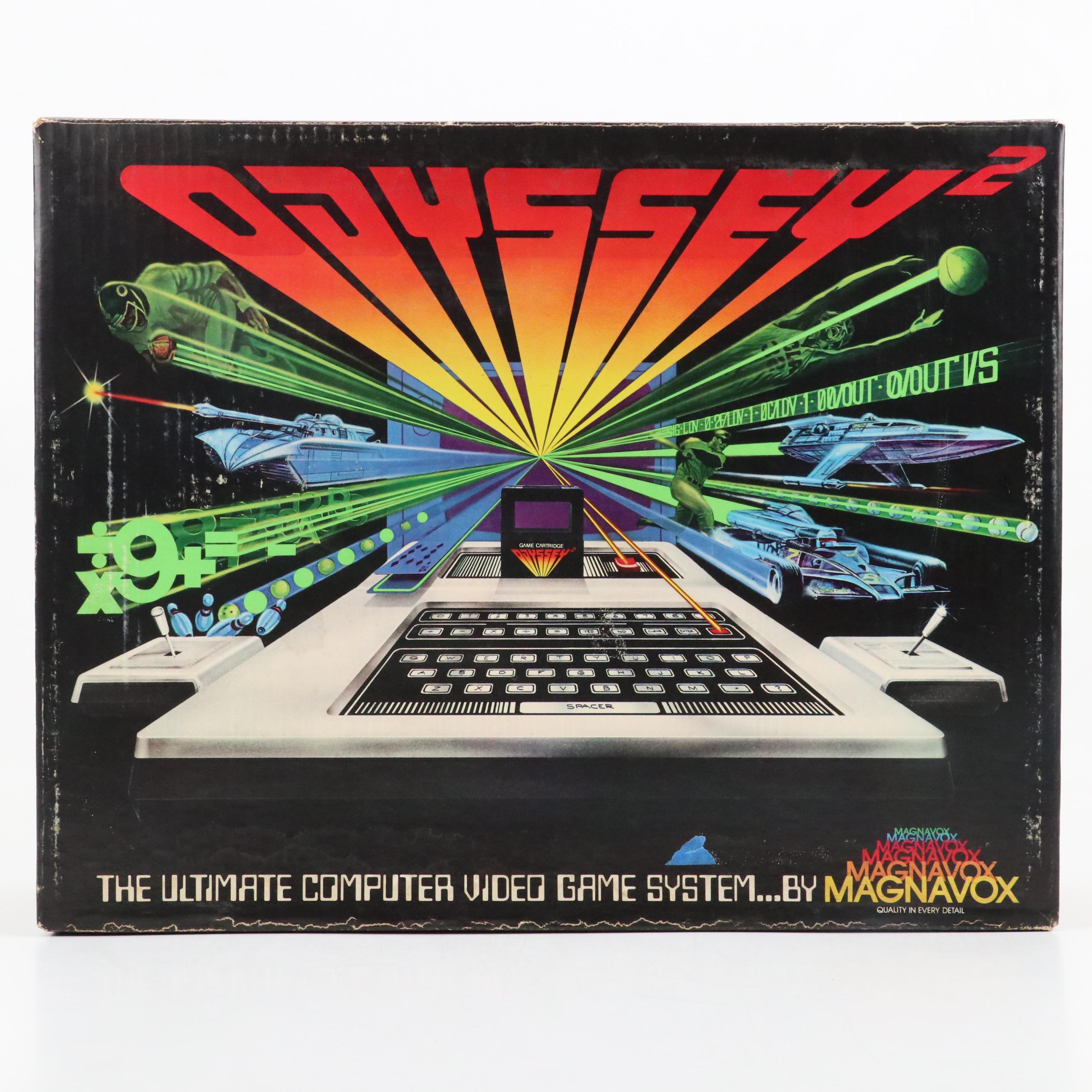 Magnavox Odyssey 2 Home Video Game System with Games, Accessories, Original Box