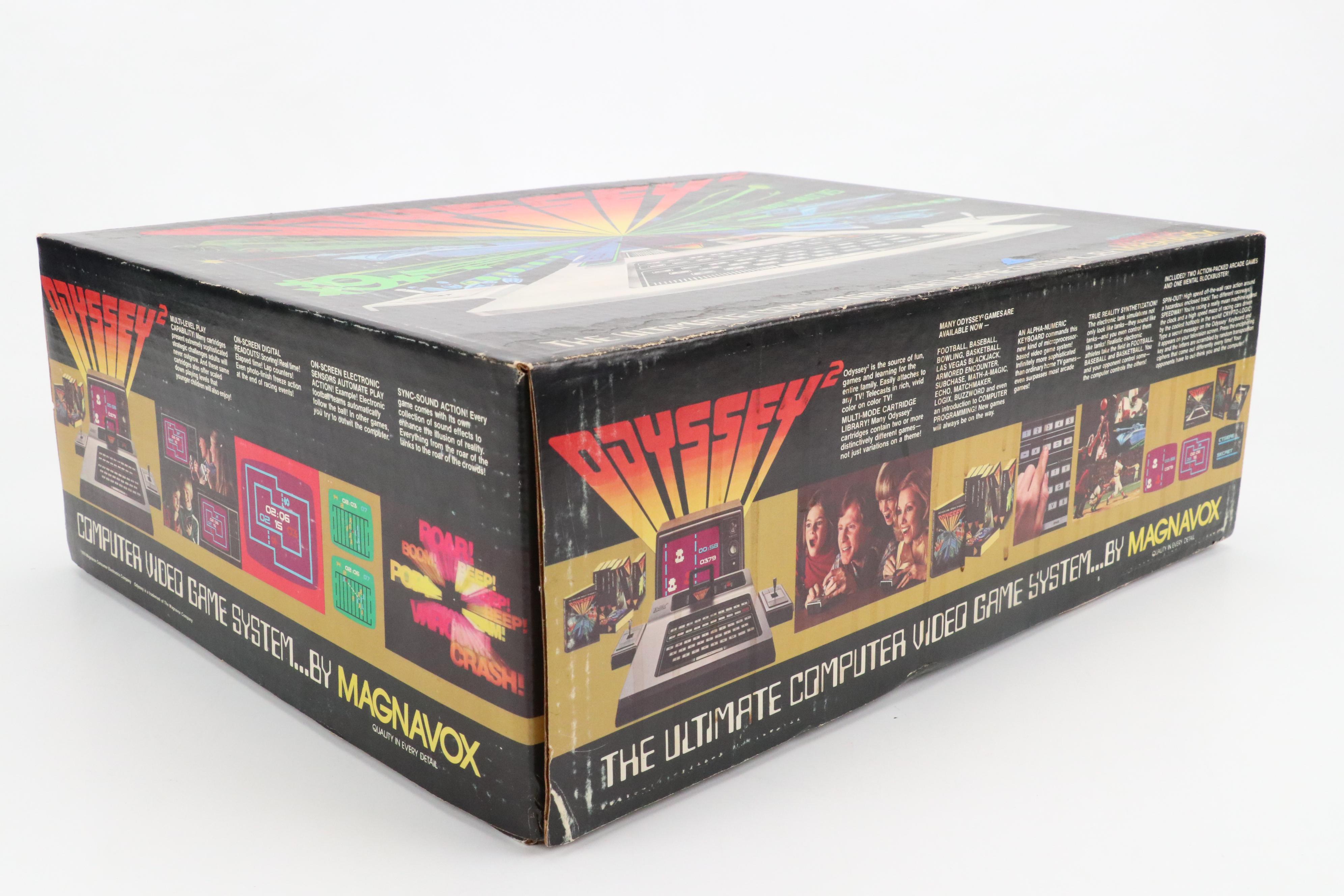 Magnavox Odyssey 2 Home Video Game System with Games, Accessories, Original Box