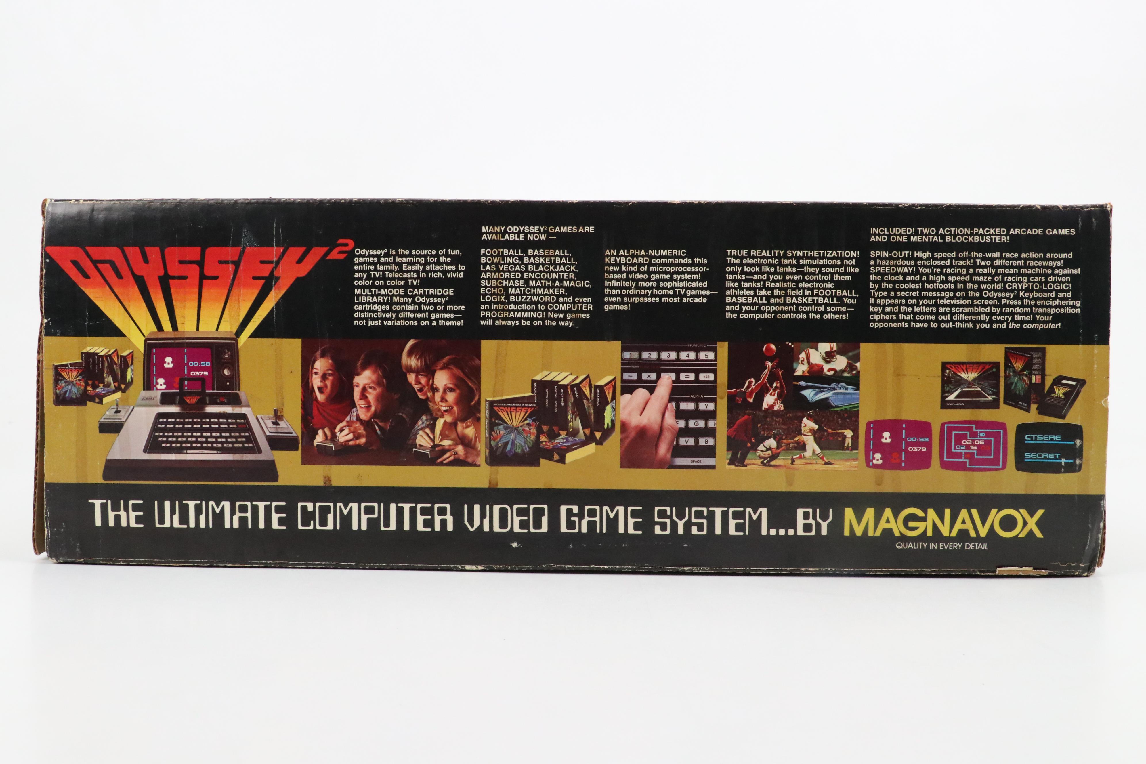 Magnavox Odyssey 2 Home Video Game System with Games, Accessories, Original Box