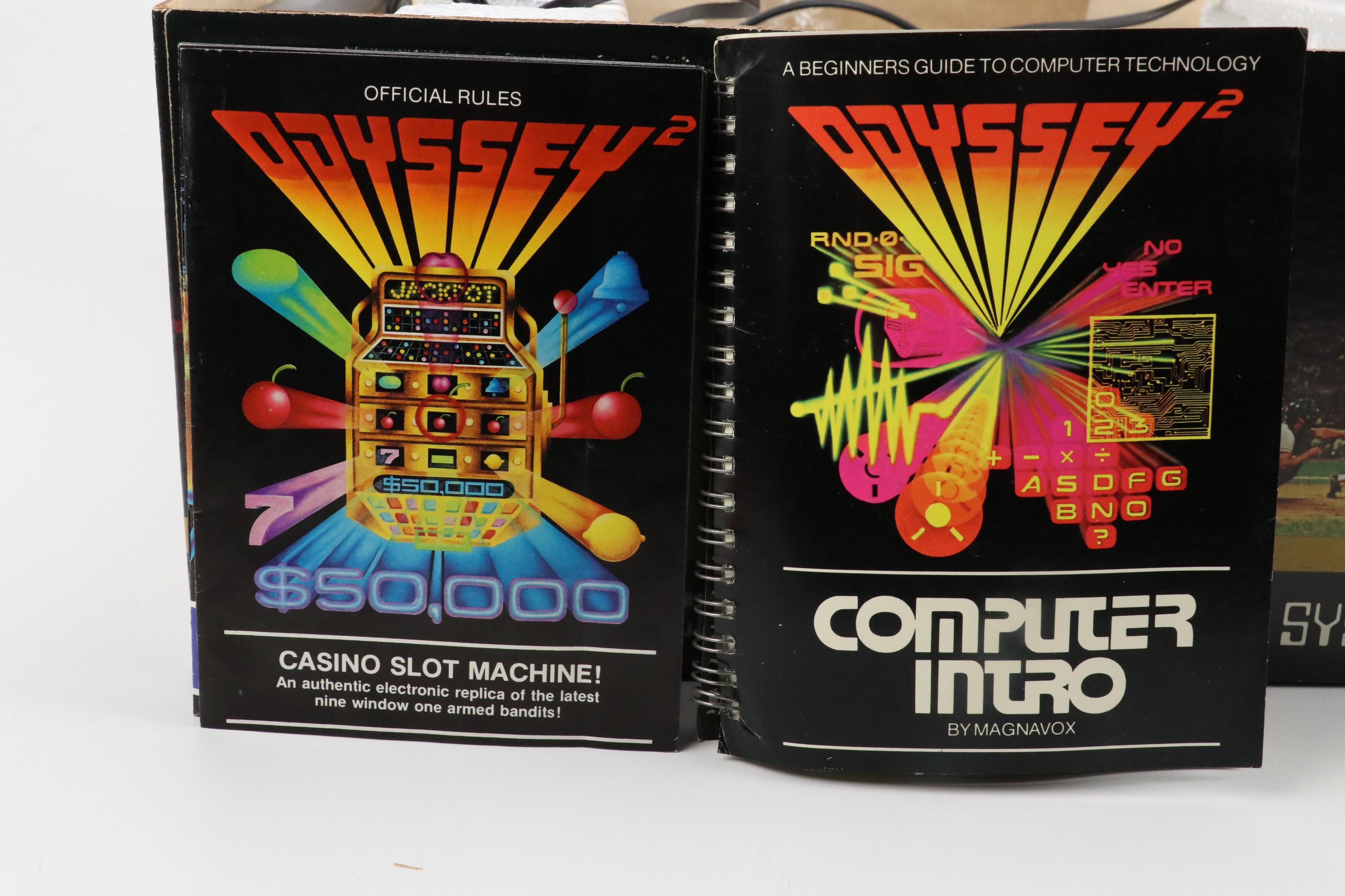 Magnavox Odyssey 2 Home Video Game System with Games, Accessories, Original Box