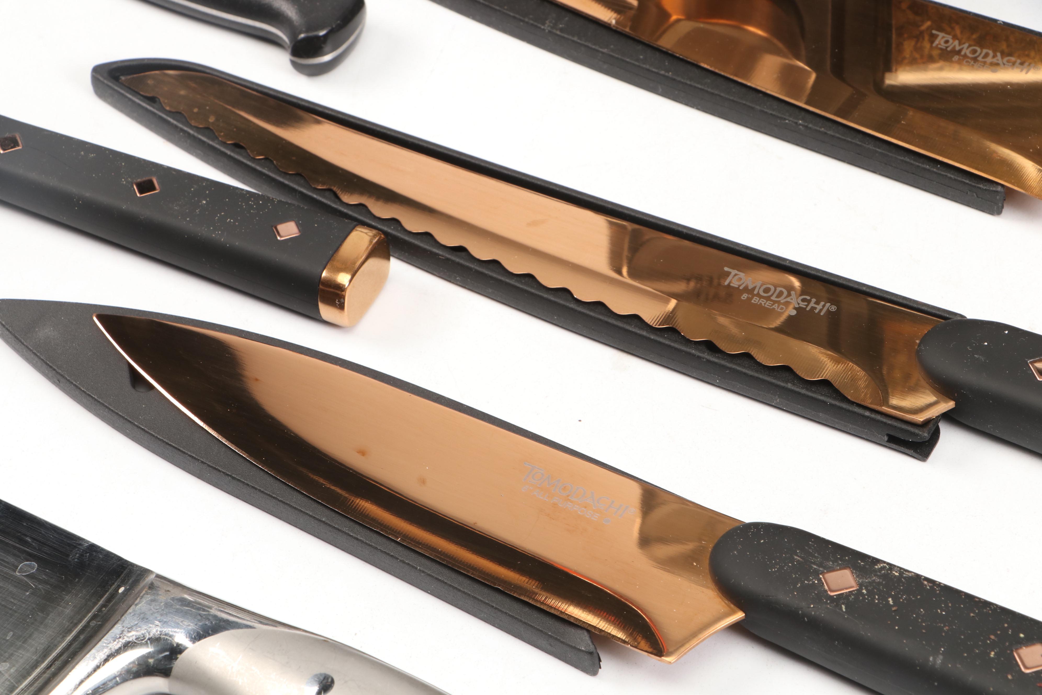 Tomodachi Chef's Knife Set with Spice Rack and Jars, Cooking Utensils and More