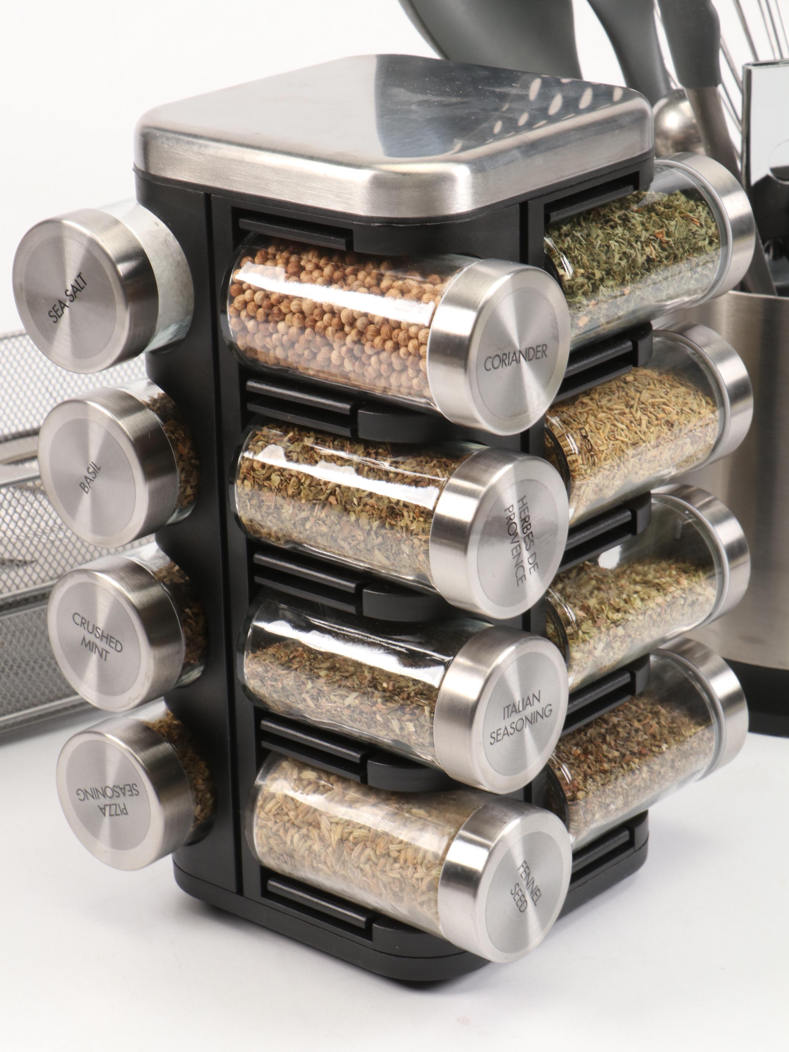 Tomodachi Chef's Knife Set with Spice Rack and Jars, Cooking Utensils and More