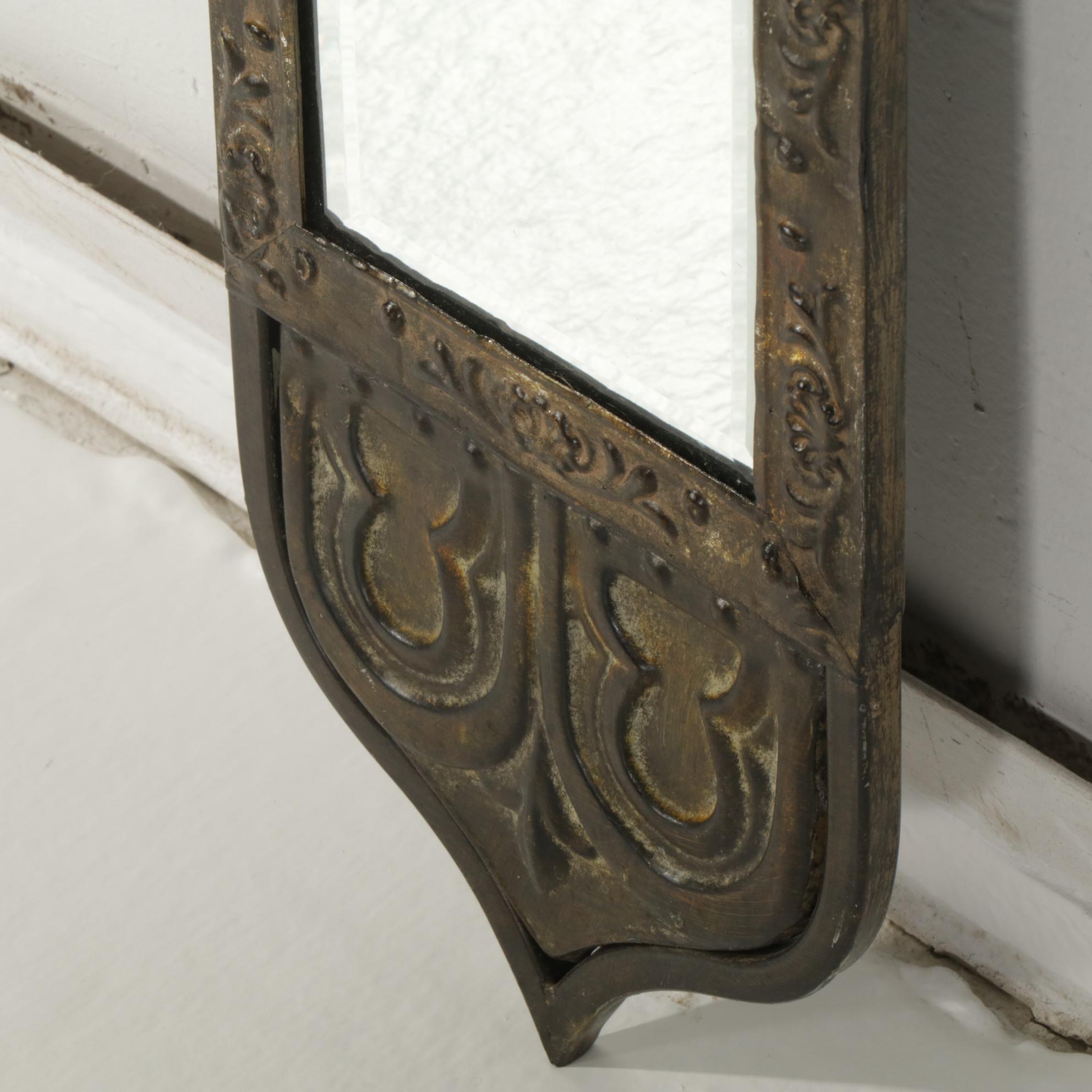 Mediterranean Style Metal Framed Thin Wall Mirror