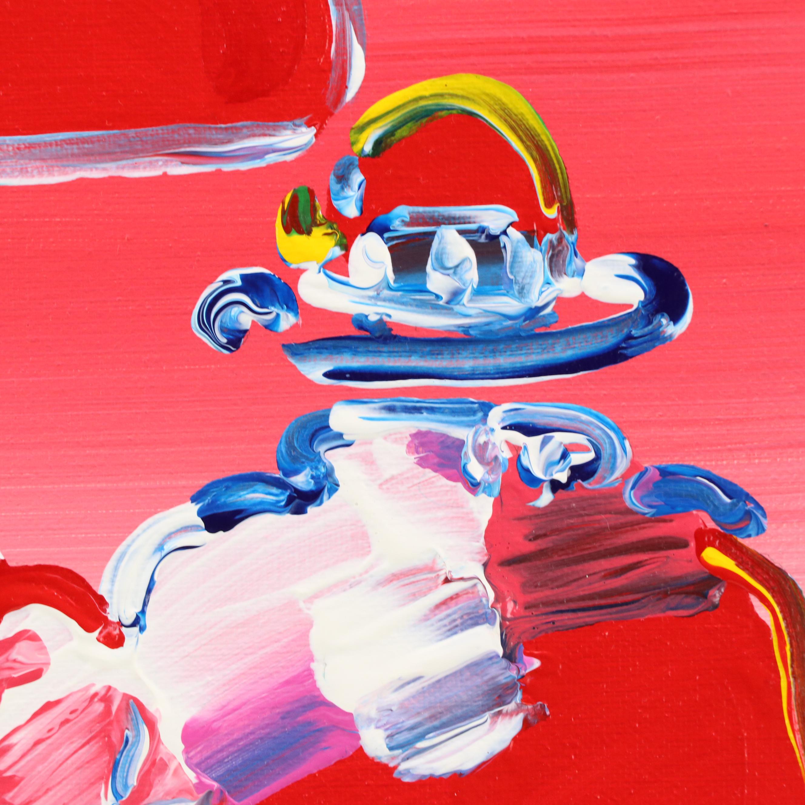 Peter Max Acrylic Painting "Umbrella Man," 2010