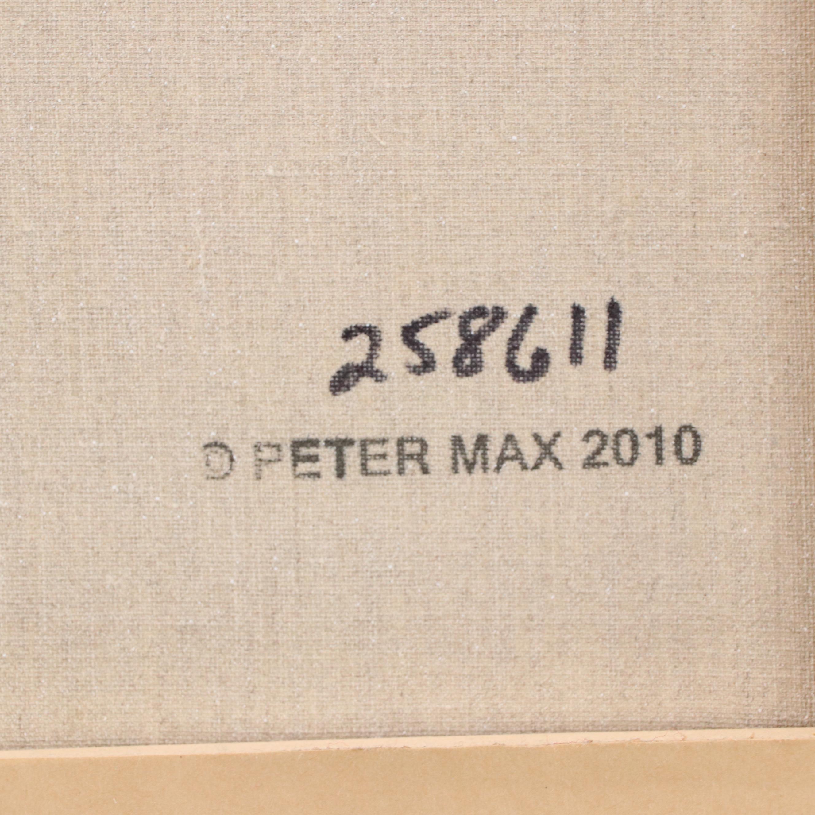 Peter Max Acrylic Painting "Umbrella Man," 2010