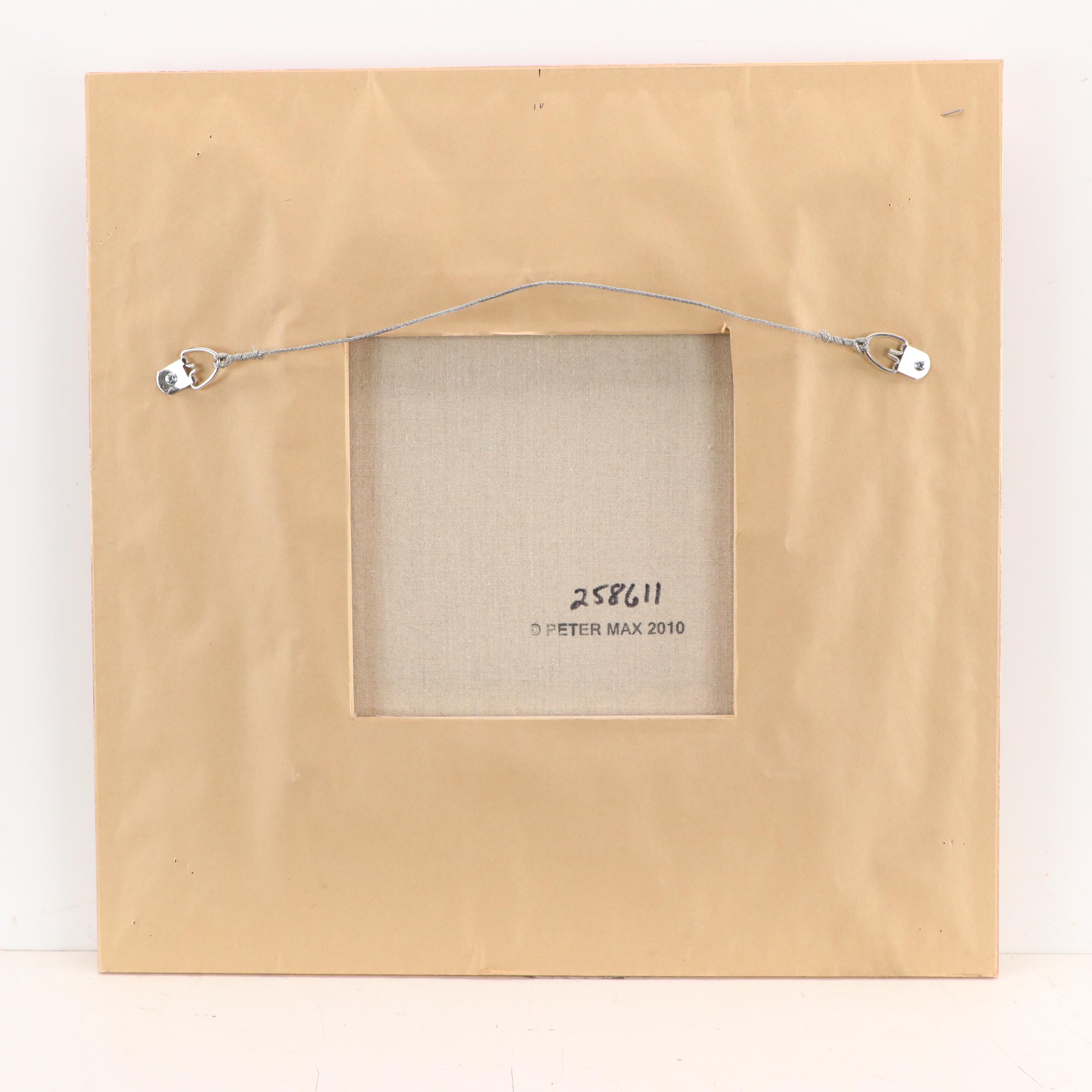 Peter Max Acrylic Painting "Umbrella Man," 2010