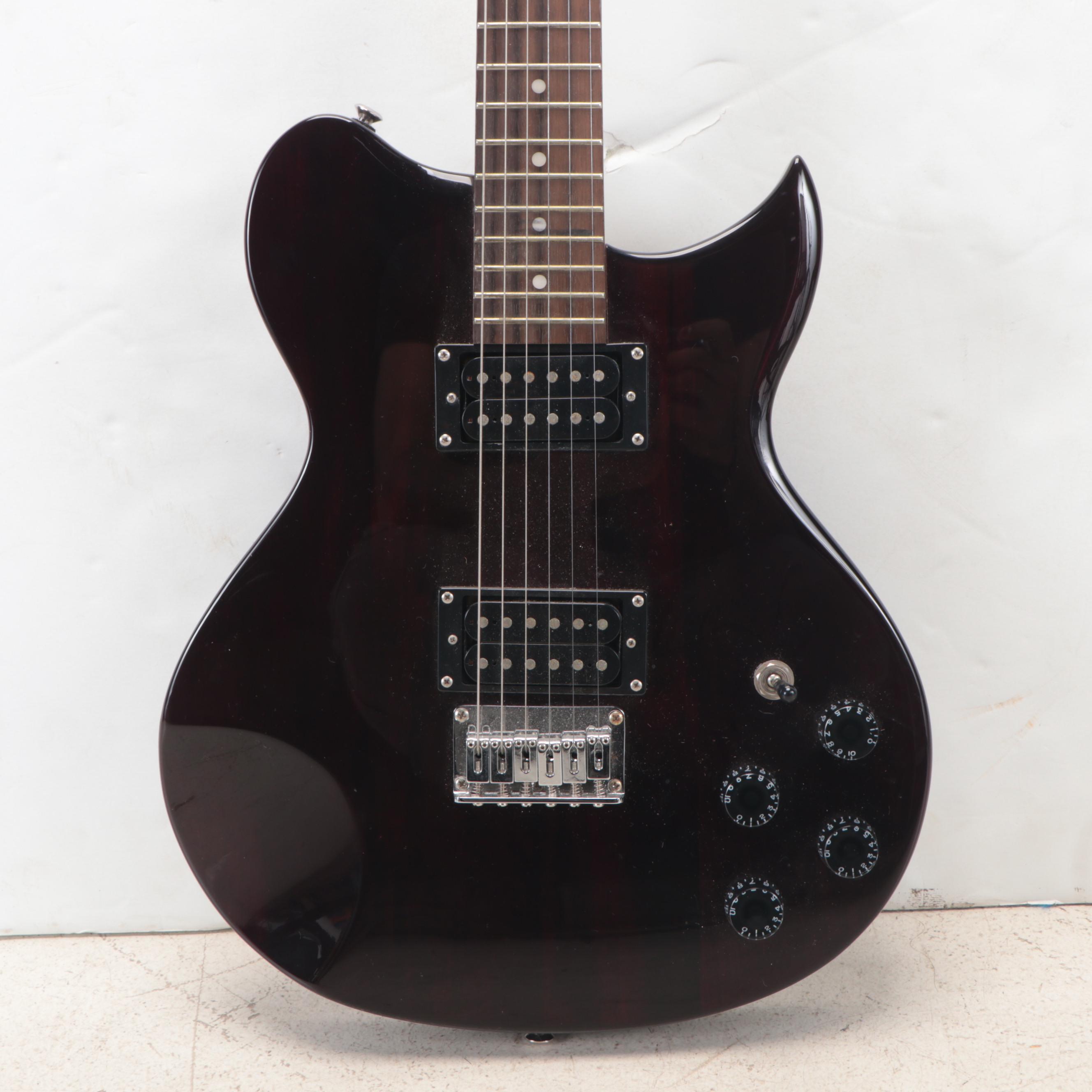 Washburn WI14 Electric Guitar in Black with Road Runner Soft Case