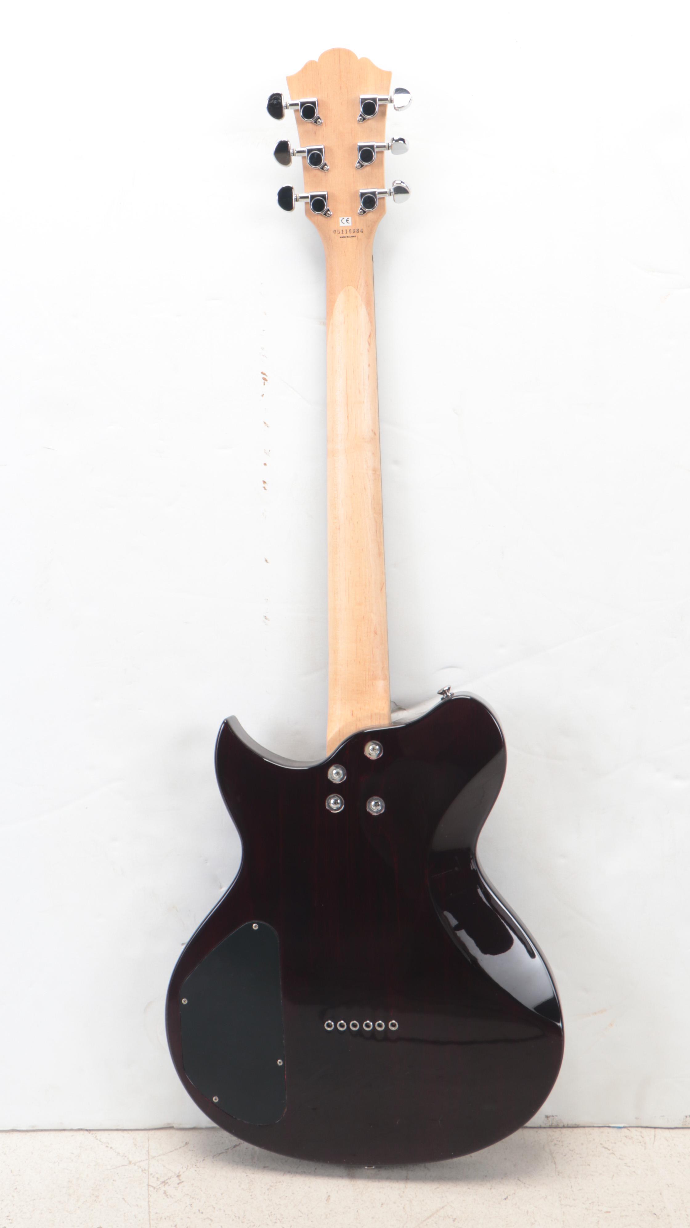 Washburn WI14 Electric Guitar in Black with Road Runner Soft Case