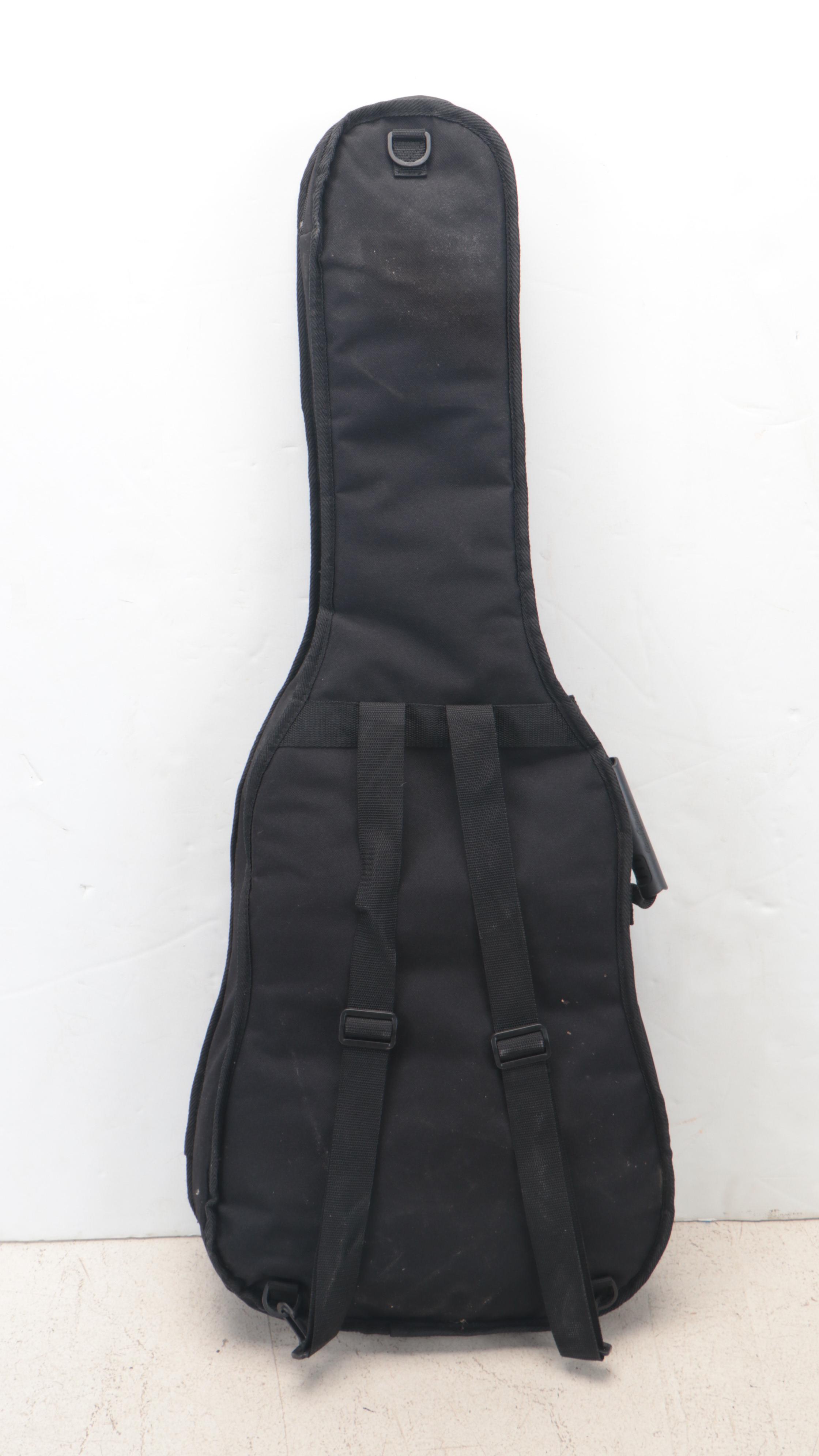 Washburn WI14 Electric Guitar in Black with Road Runner Soft Case