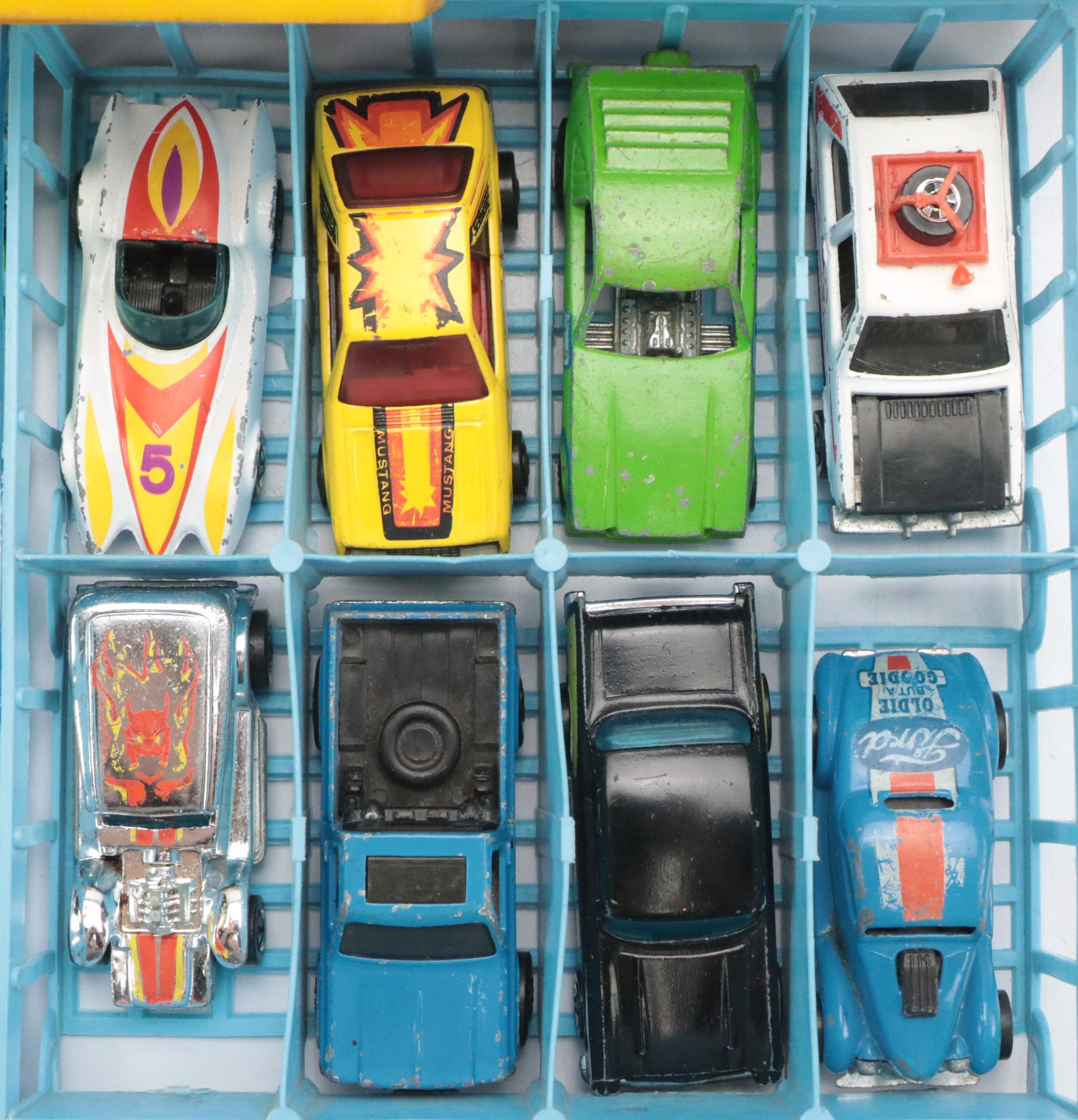 Vintage Hot Wheels from the 1970s & 1980s with Matchbox Case