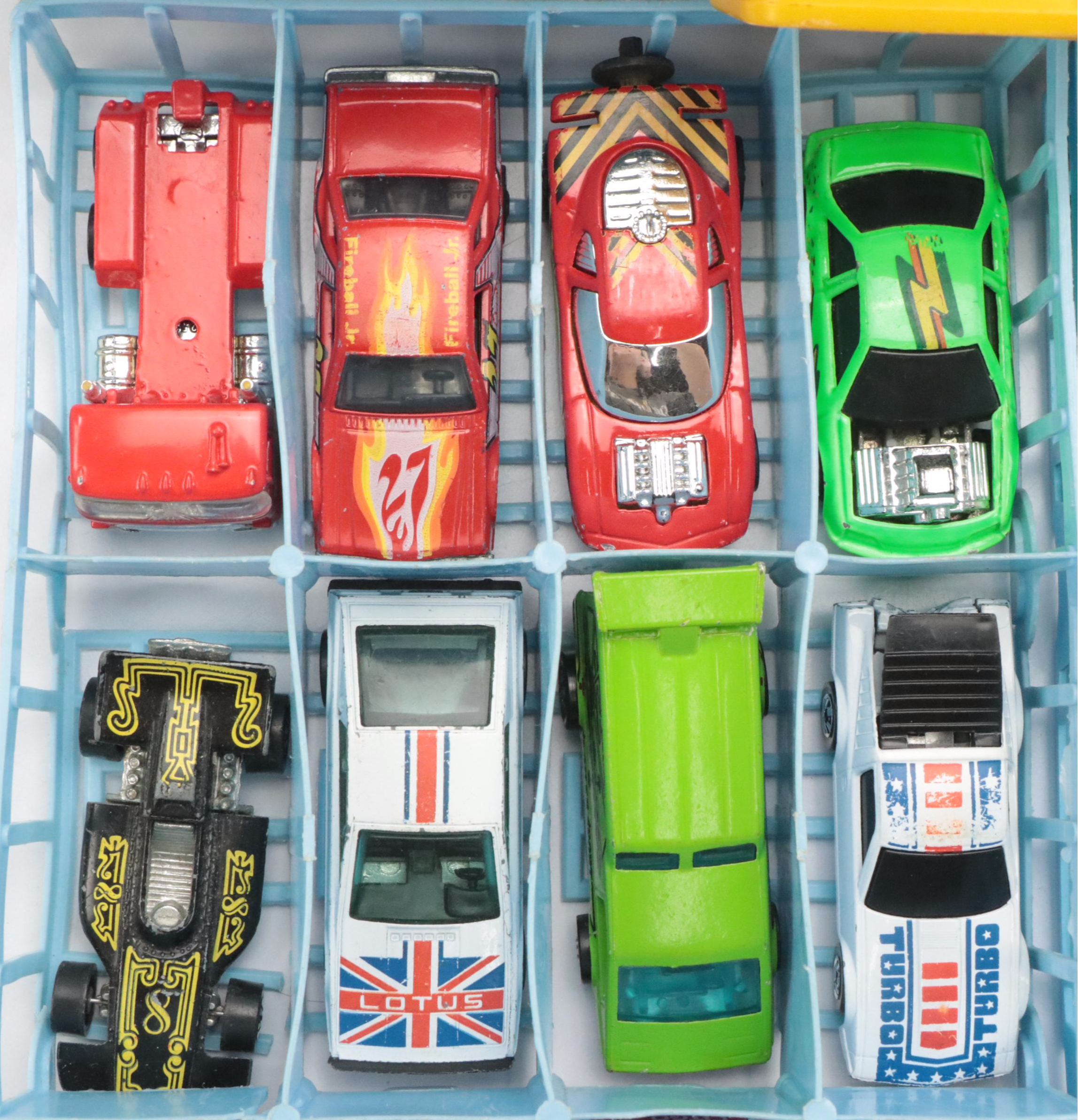 Vintage Hot Wheels from the 1970s & 1980s with Matchbox Case