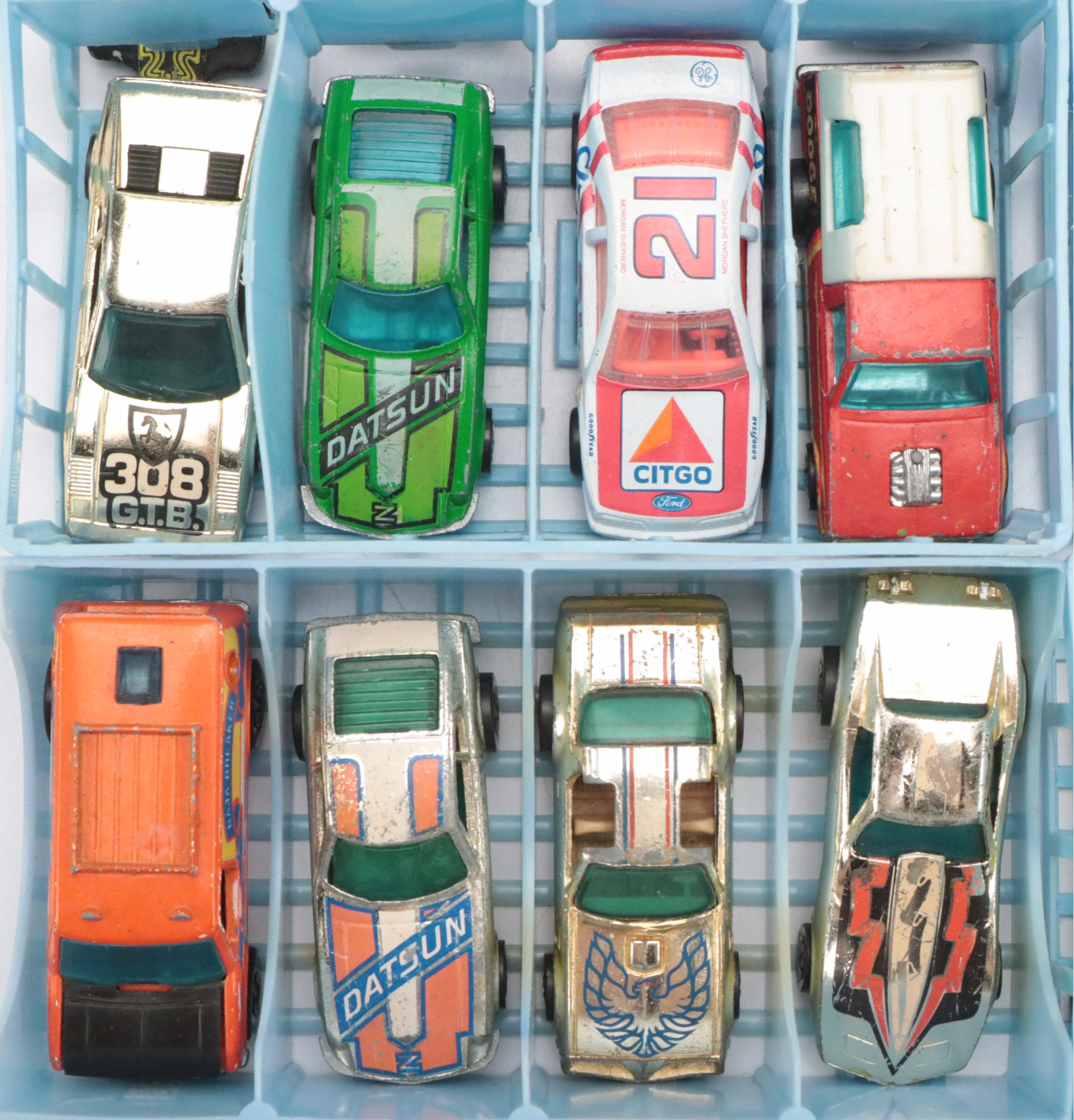 Vintage Hot Wheels from the 1970s & 1980s with Matchbox Case