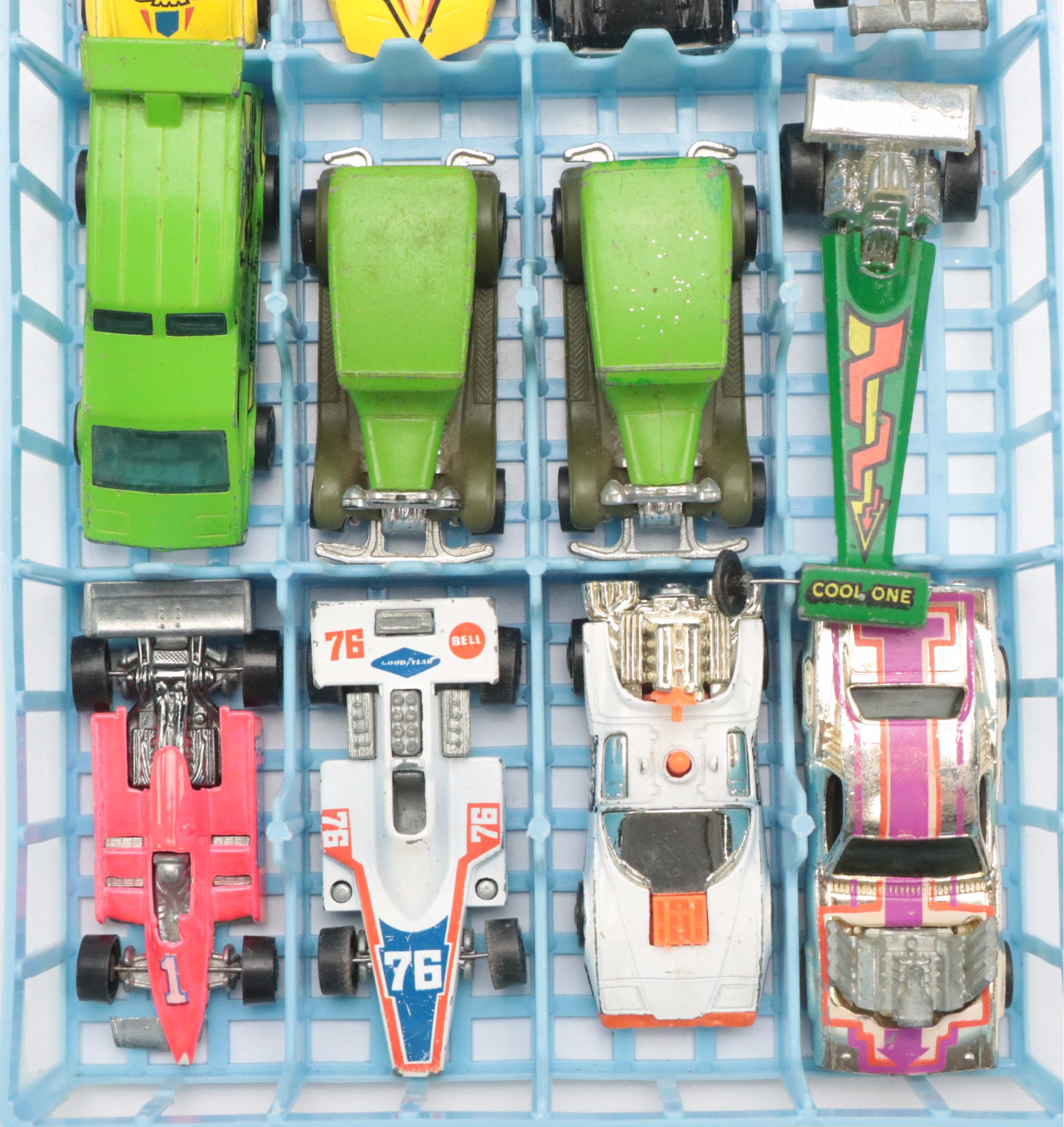 Vintage Hot Wheels from the 1970s & 1980s with Matchbox Case