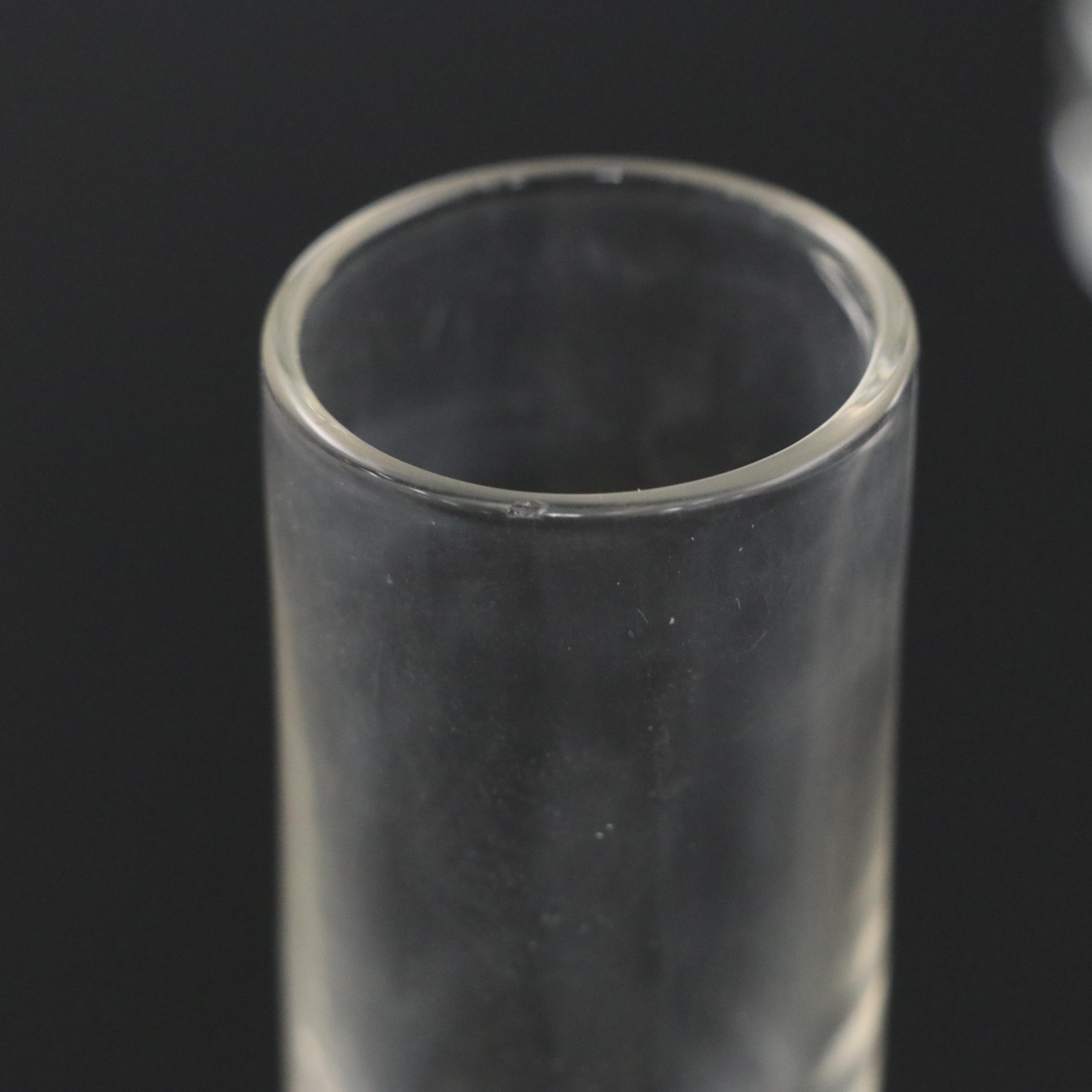 Glass Decanter with Air Twist Stem and Other Cordial Glasses