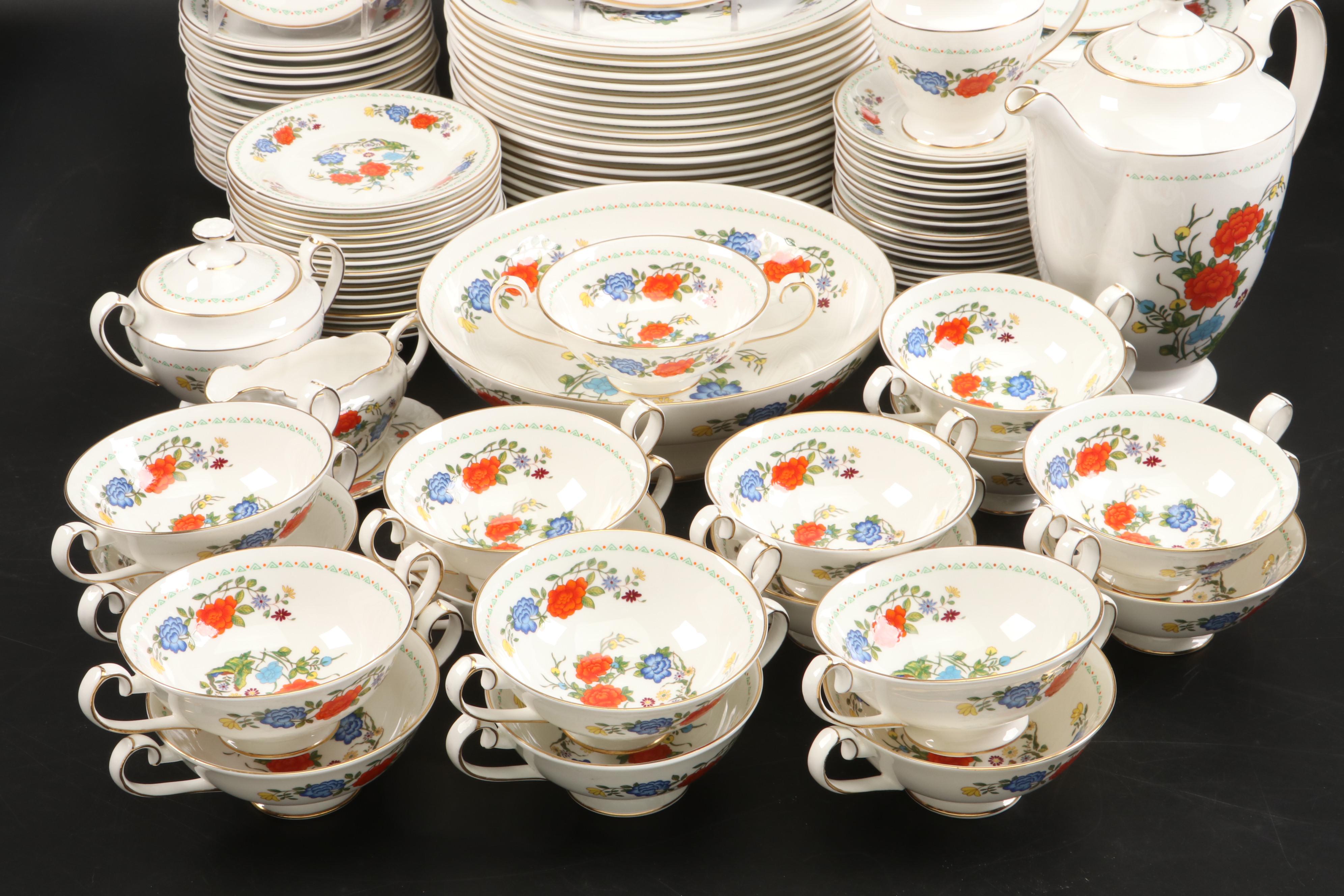 Aynsley "Famille Rose" Bone China Dinnerware and Serveware
