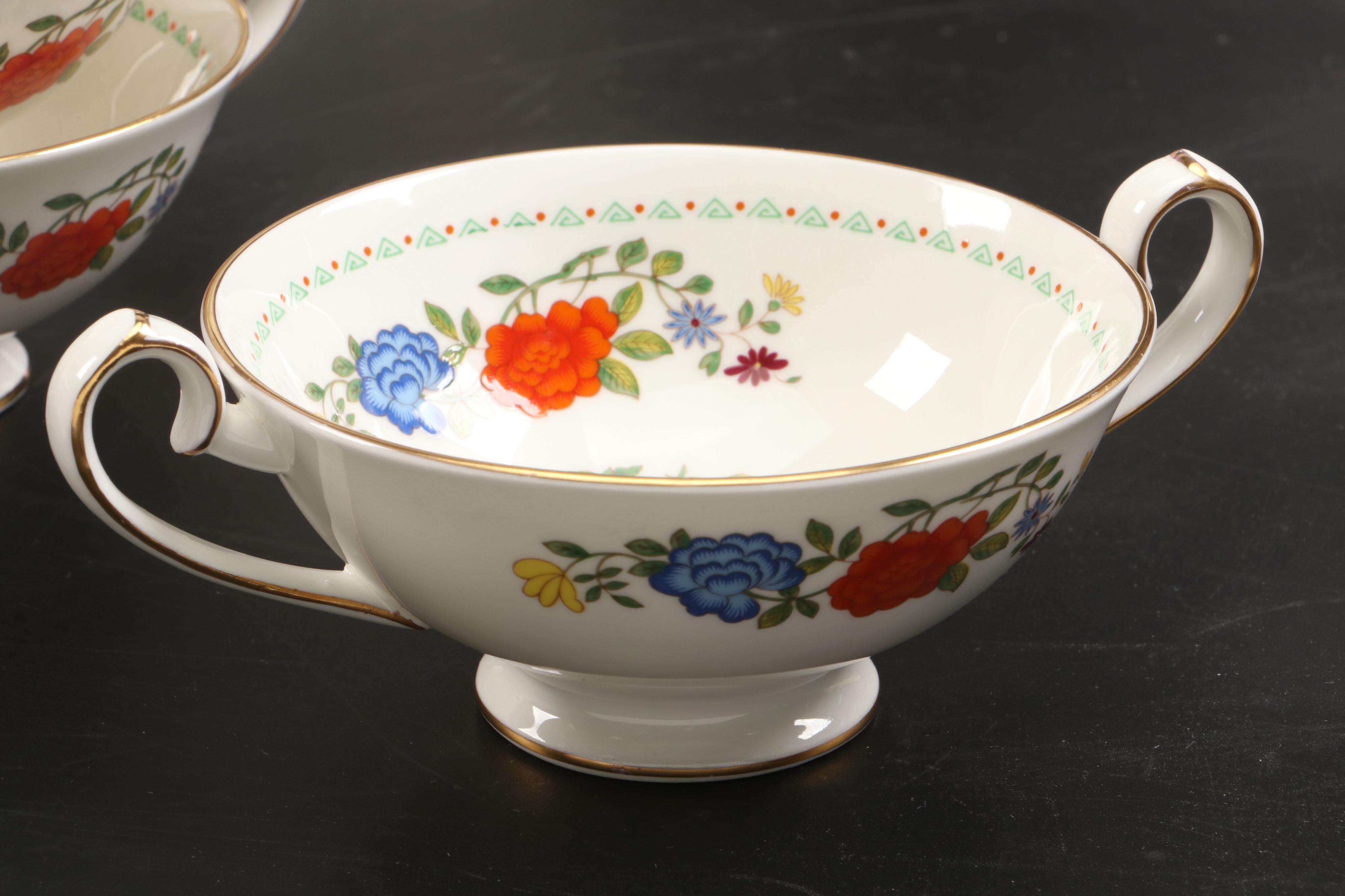 Aynsley "Famille Rose" Bone China Dinnerware and Serveware