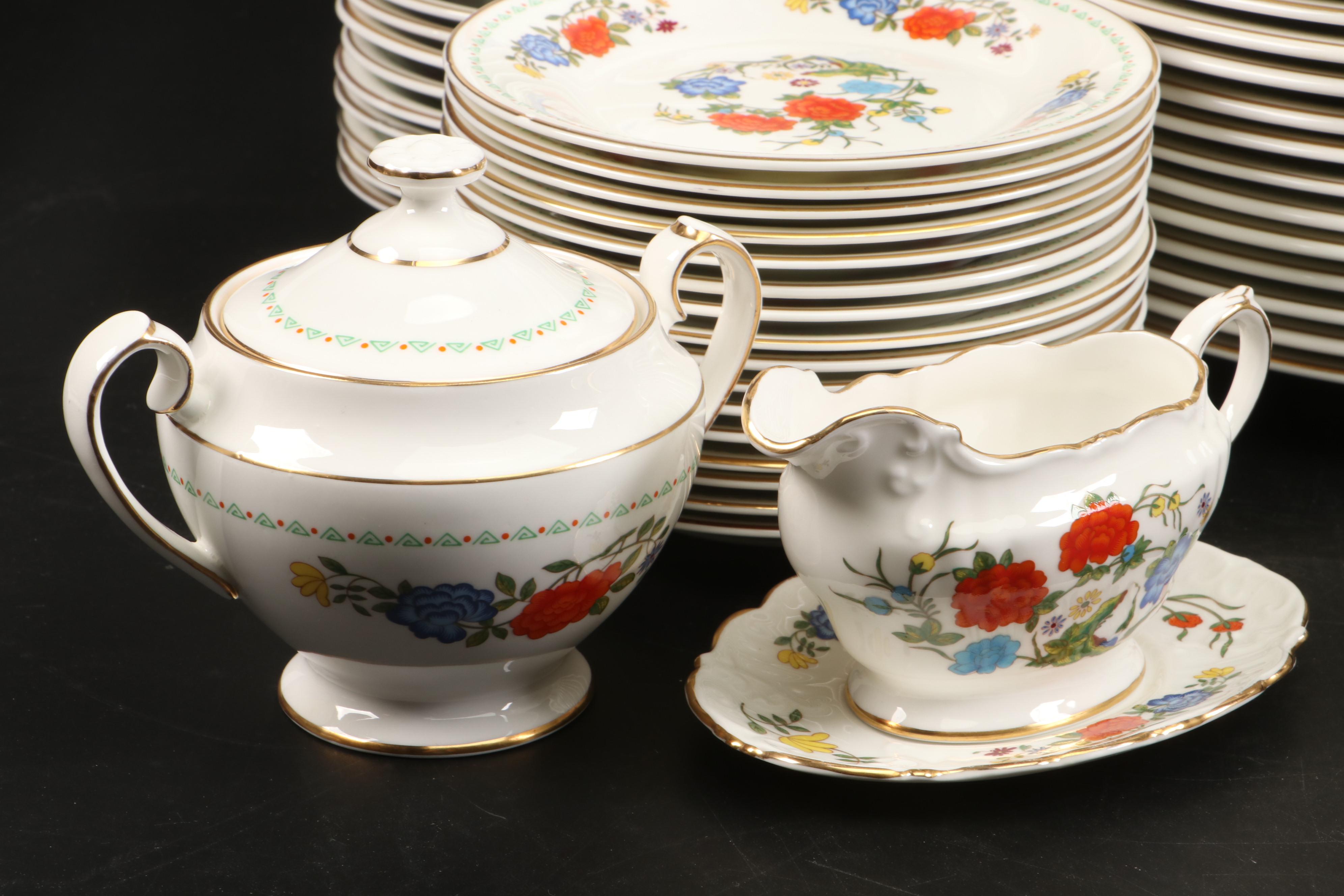 Aynsley "Famille Rose" Bone China Dinnerware and Serveware