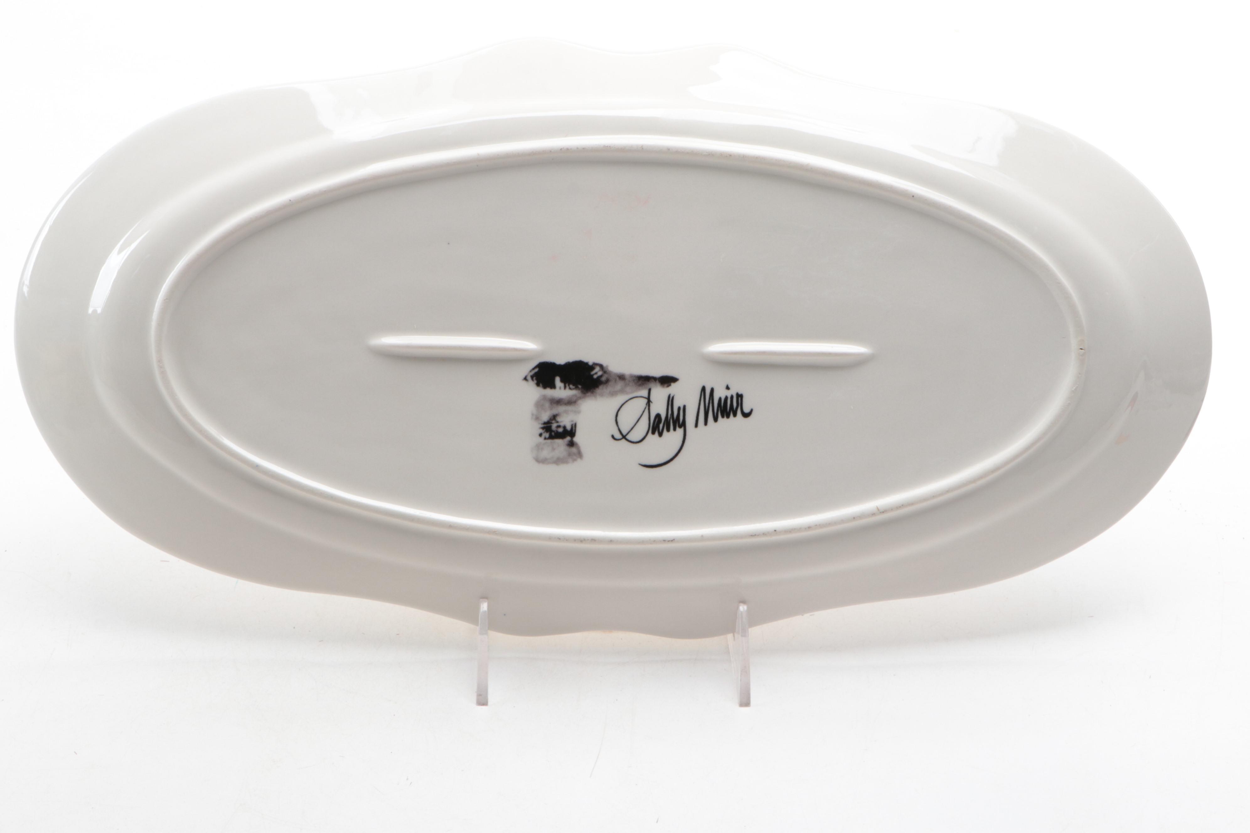 Sally Muir for Anthropologie Dachshund Porcelain Platter