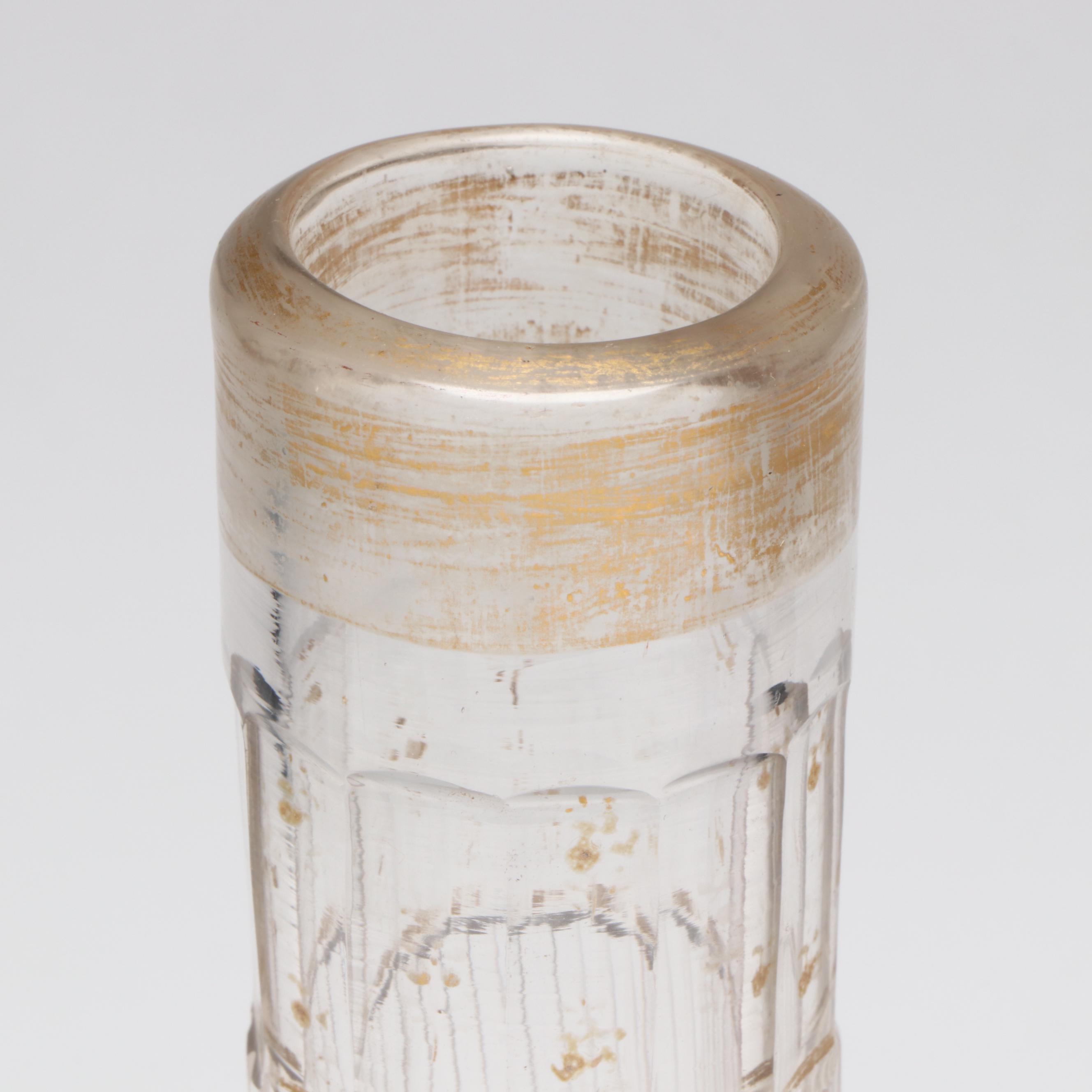 Bartlett Collins Bud Vases with Glass Decanters, Footed Bowl and Thistle Dish